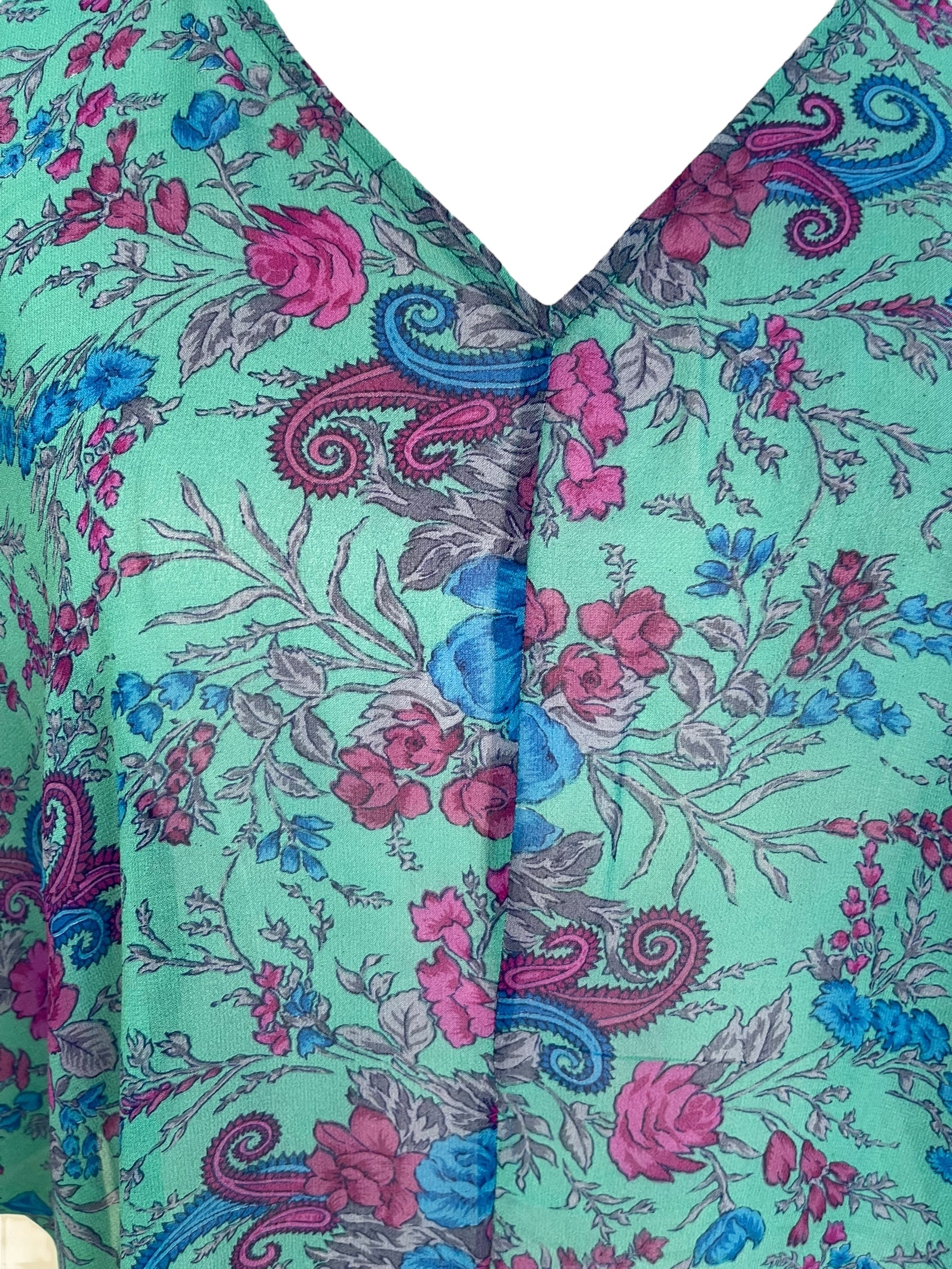 PRG7115 Sheer Avatar Pure Silk Waterfall Top