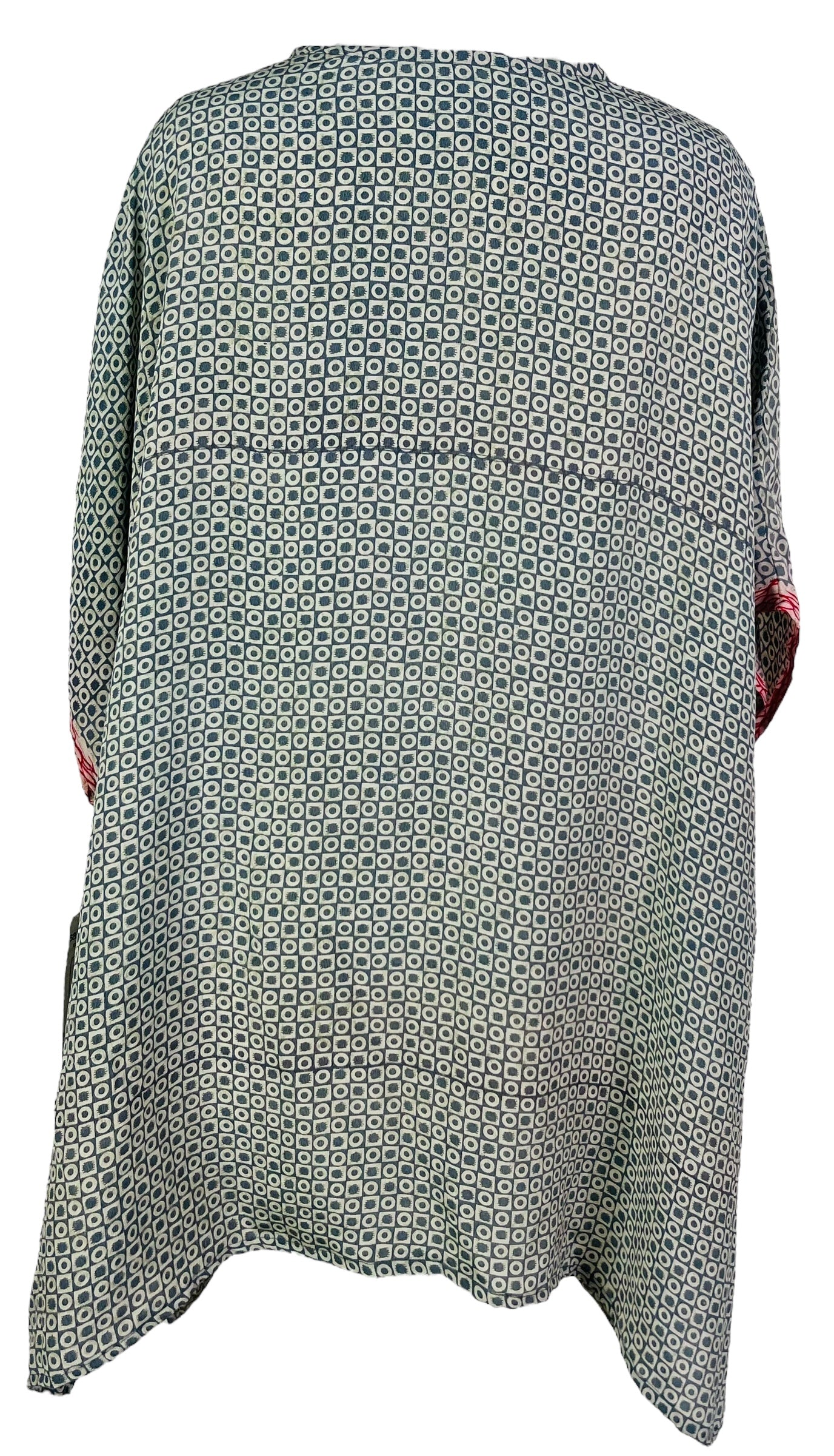 PRC7467 Avatar Pure Silk Short Kaftan Tunic with Slits