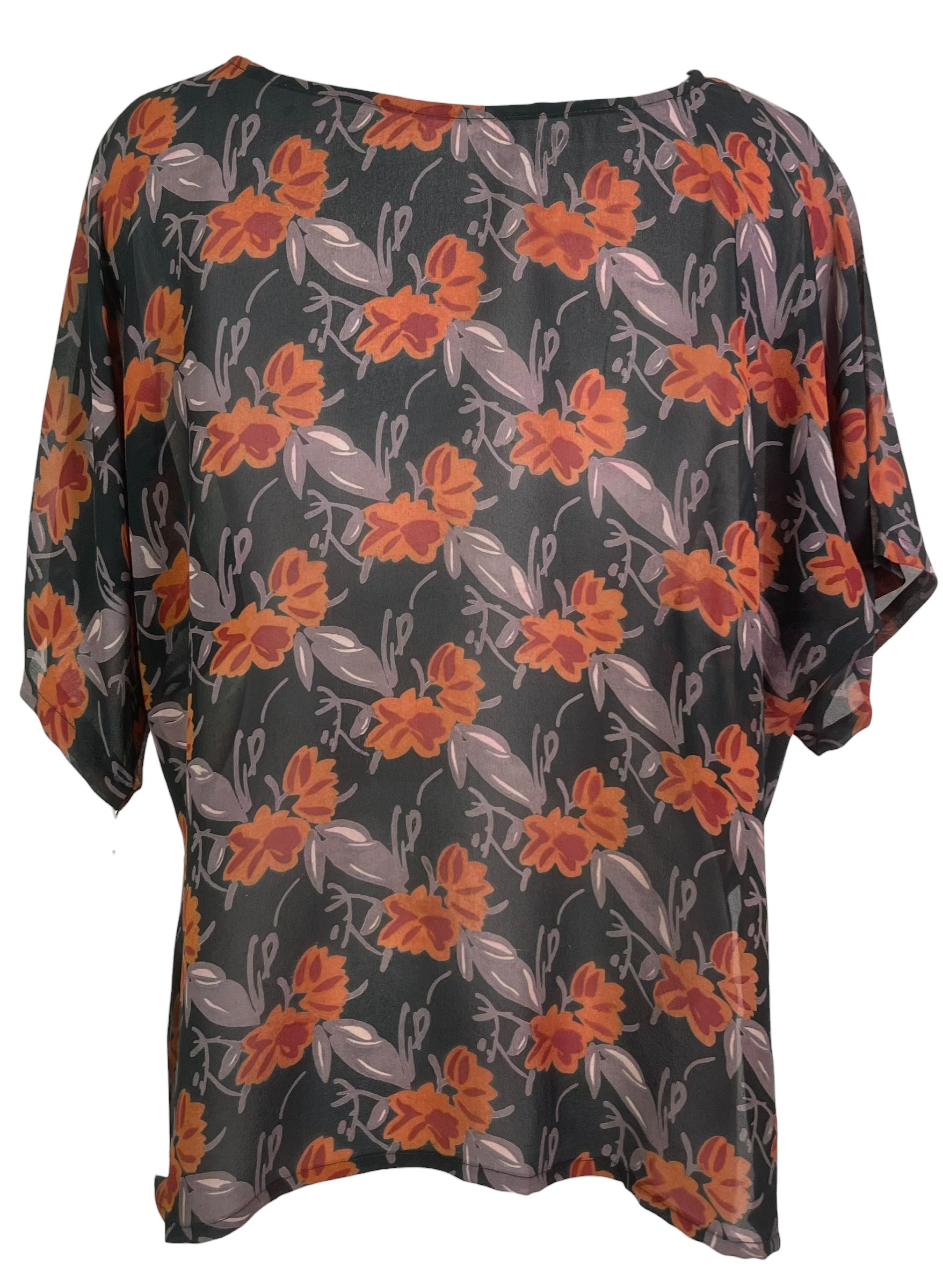 PREVIEW PRG8600 Sheer Wabi Sabi Pure Silk Side Slit Top by FEBRUARY2026 – Handmade ethical Side Slit Top from sariKNOTsari using upcycled silk. Designed in Canada for travel and slow fashion, loved from Toronto to LA to Sydney.