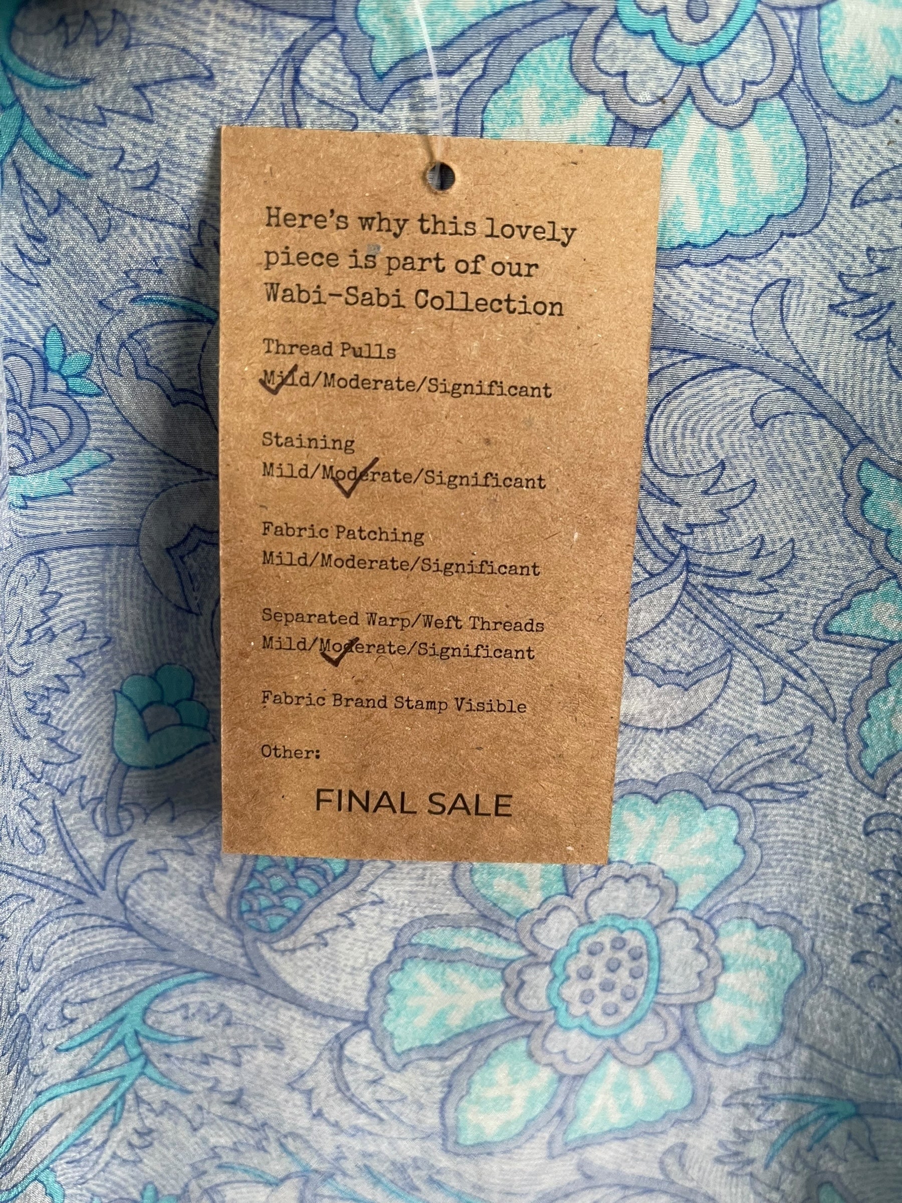 PRC8459 Wabi Sabi Pure Silk Long Tunic with Side Ties