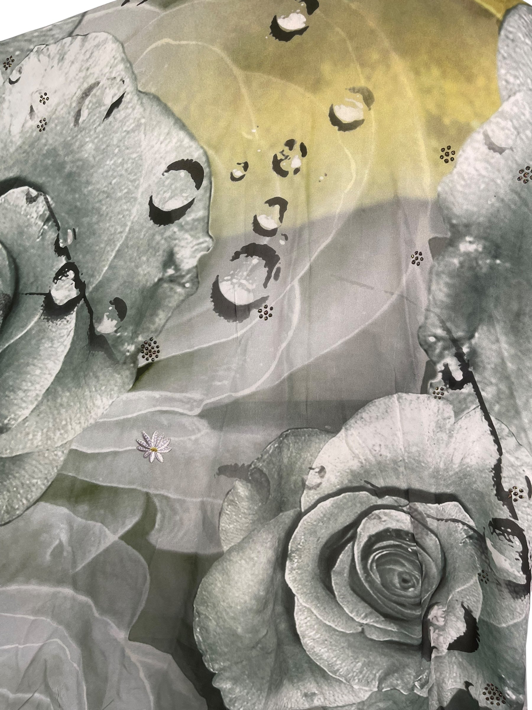 PRG8620 Sheer Avatar Pure Silk Kimono-Sleeved Jacket with Belt