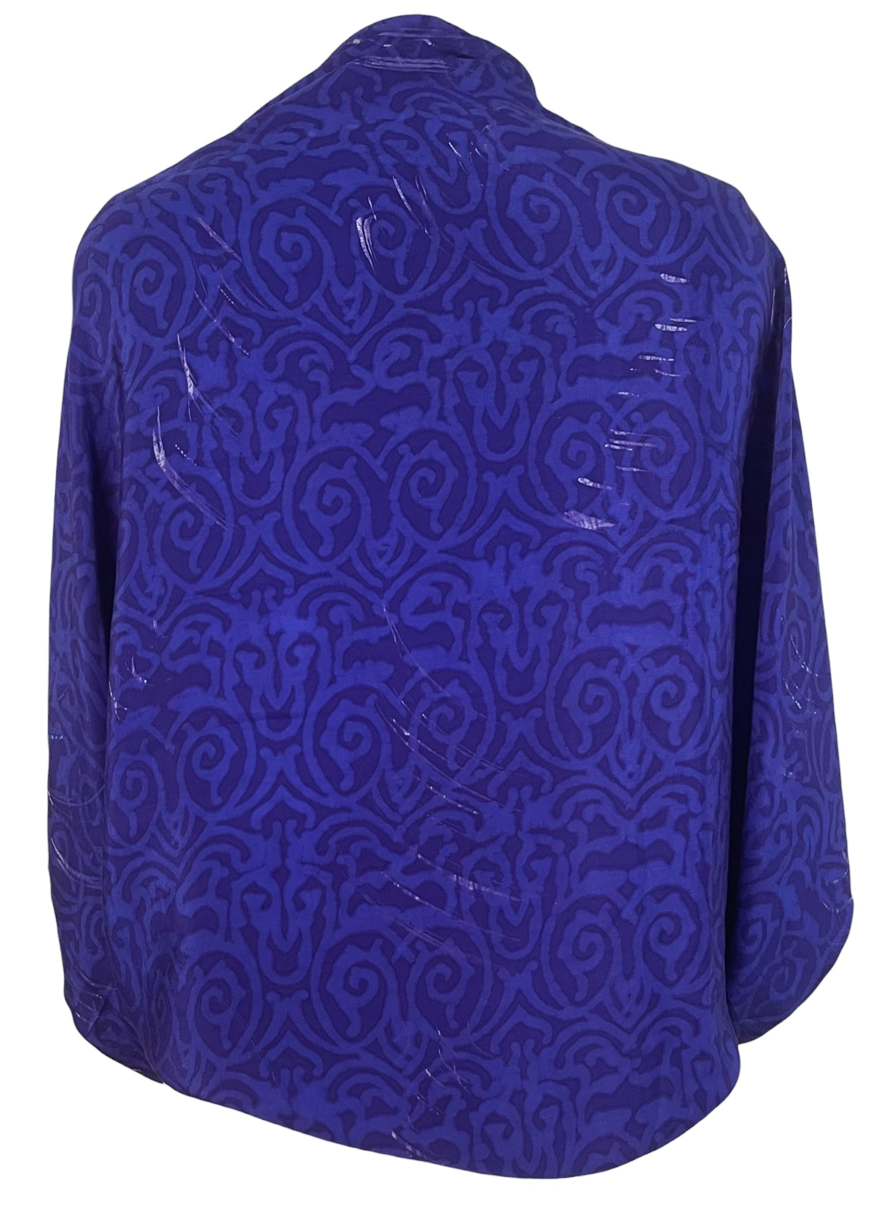 PREVIEW PRC8643 Avatar Pure Silk Bolero by MARCH2026 – Handmade ethical Bolero from sariKNOTsari using upcycled silk. Designed in Canada for travel and slow fashion, loved from Toronto to LA to Sydney.