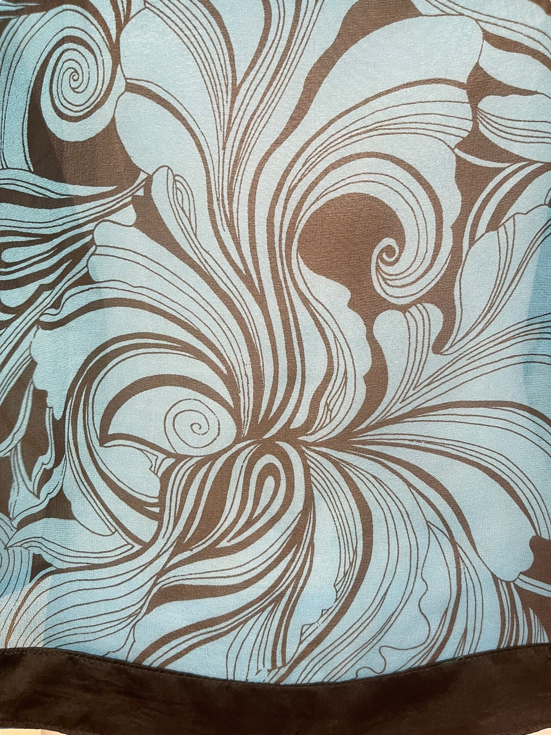 PRG7968 Sheer Avatar Pure Silk Boxy Top