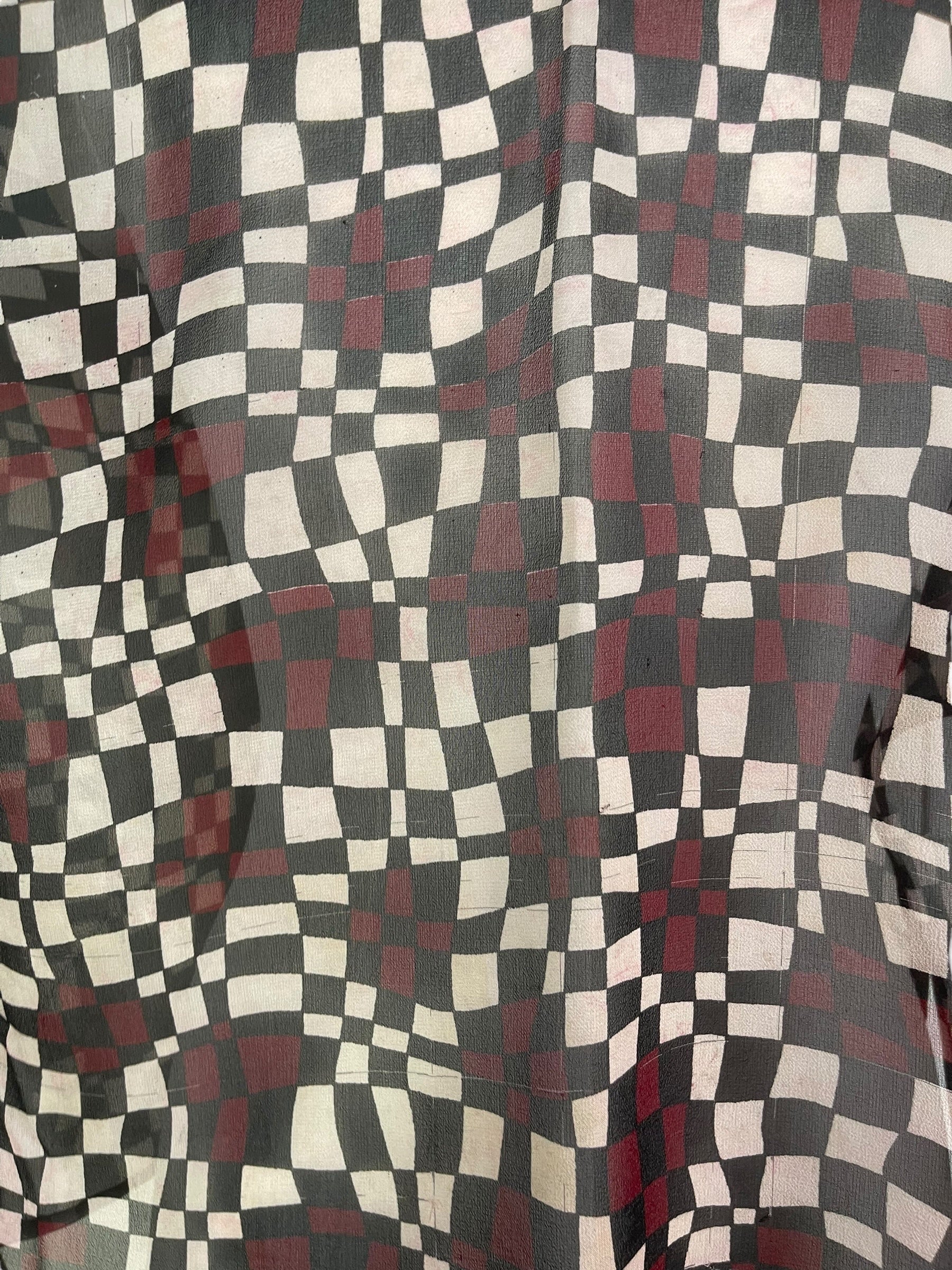 PRG7562 Sheer Wabi Sabi Pure Silk Side Slit Top by DECEMBER2025 – Handmade ethical Side Slit Top from sariKNOTsari using upcycled silk. Designed in Canada for travel and slow fashion, loved from Toronto to LA to Sydney.