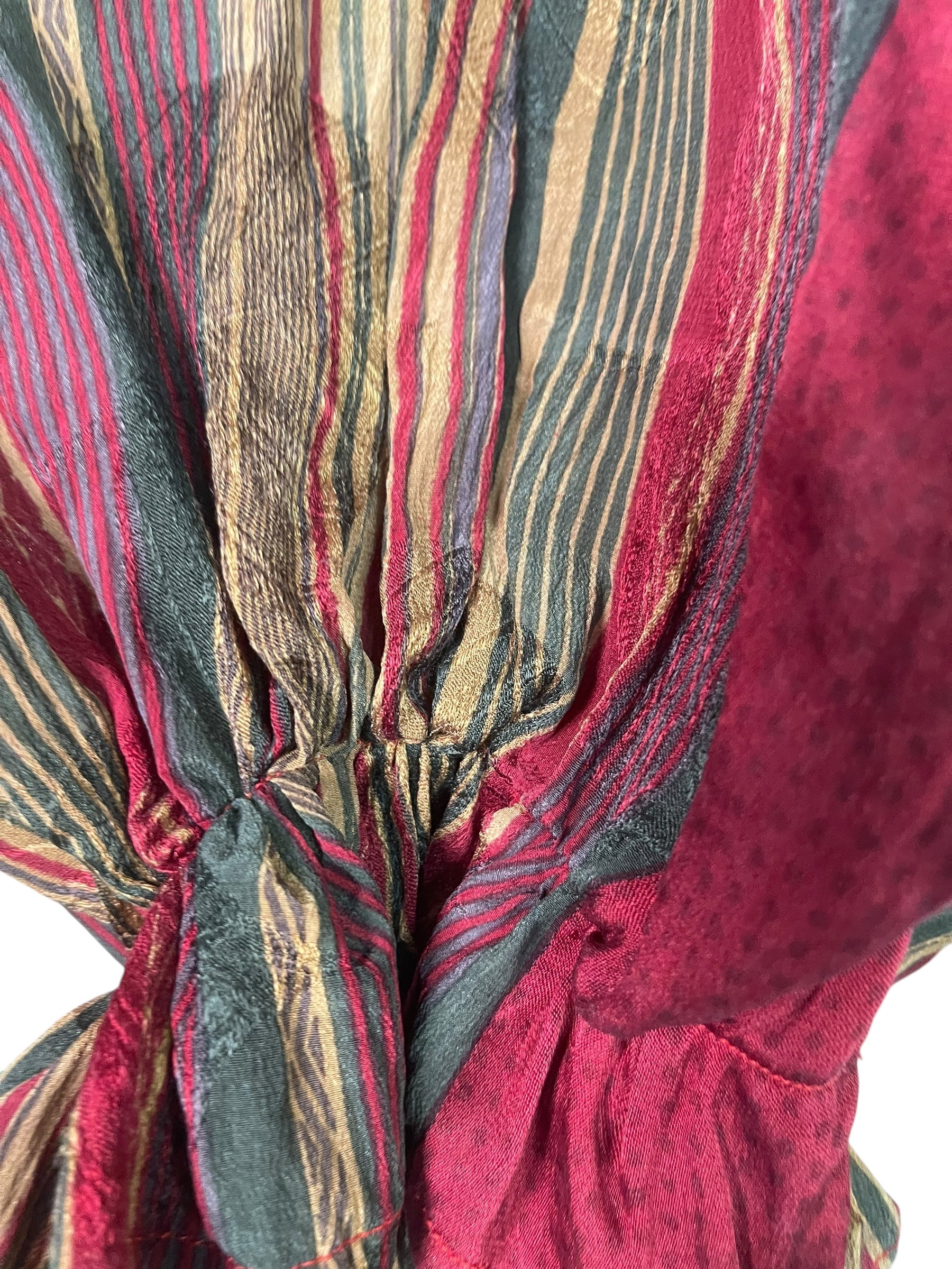 PREVIEW PRC8296B Wabi Sabi Pure Silk Bolero by MARCH2026 – Handmade ethical Bolero from sariKNOTsari using upcycled silk. Designed in Canada for travel and slow fashion, loved from Toronto to LA to Sydney. Featuring Zsiska, Bryn Walker and Artisan Leather coats by Rejean Pepin, Pepin designs