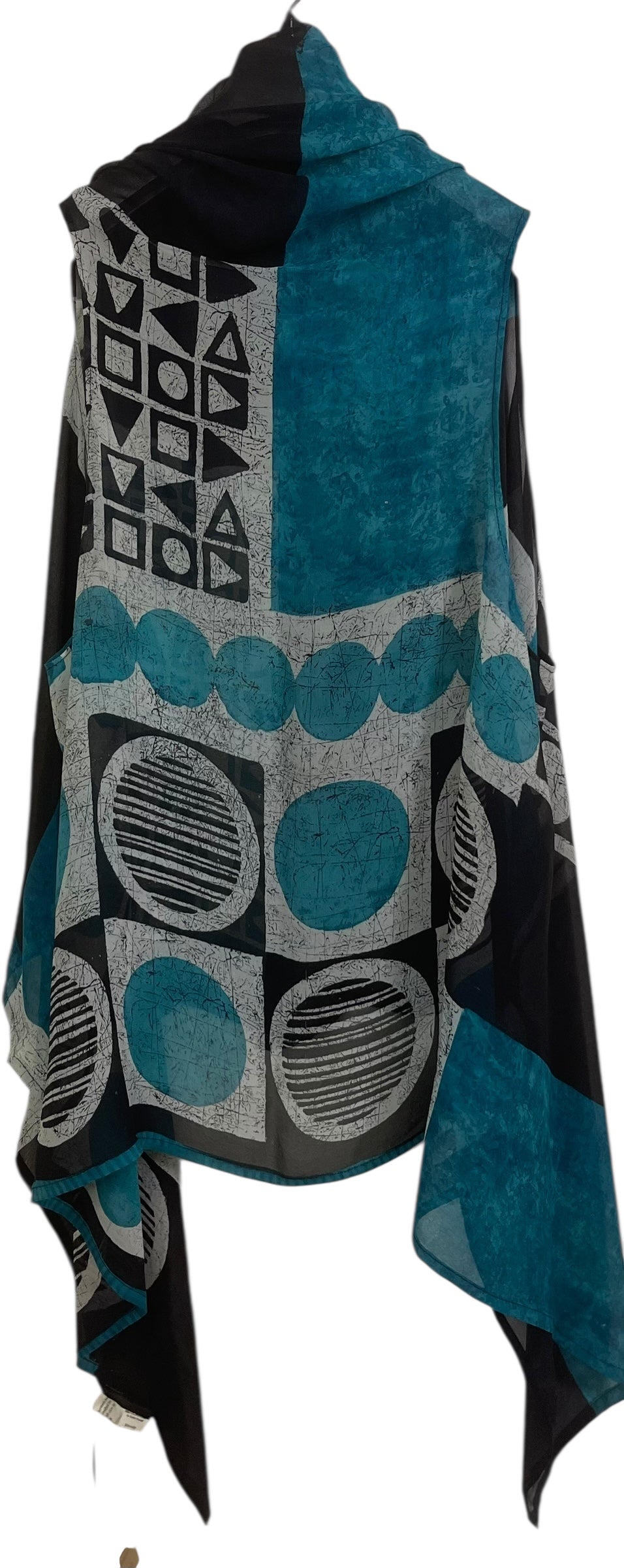 PREVIEW PRG8718 Sheer  Wabi Sabi Pure Silk Versatile Vest by MARCH2026 – Handmade ethical Vest from sariKNOTsari using upcycled silk. Designed in Canada for travel and slow fashion, loved from Toronto to LA to Sydney.