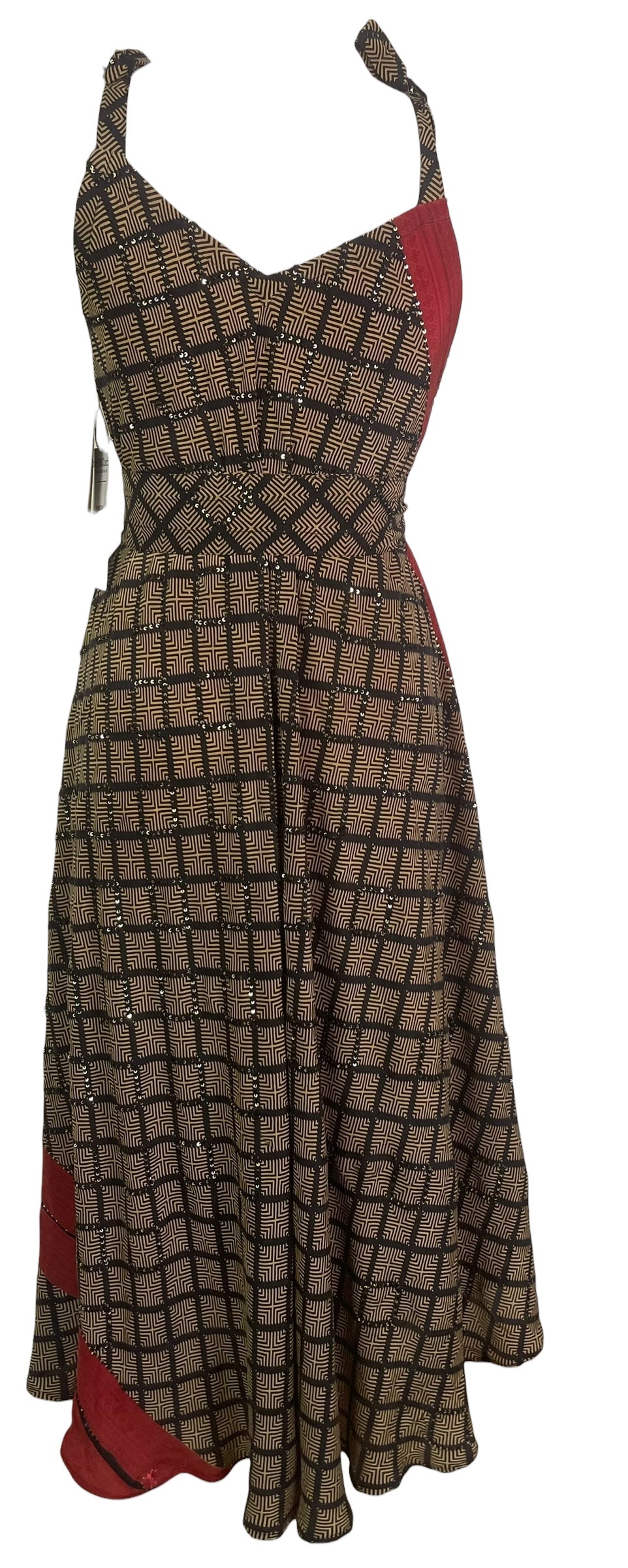 PRC8830 Wabi Sabi Pure Silk Maxi Dress with Belt