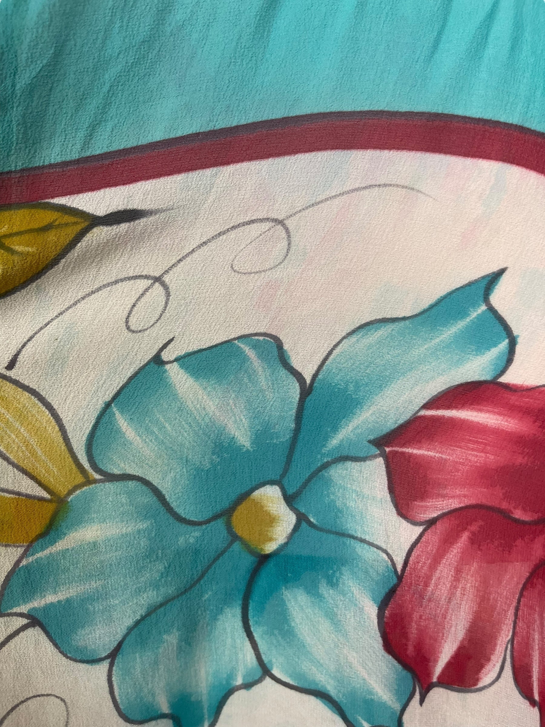 PRG7789 Sheer Wabi Sabi Pure Silk Self Pocket Tunic Dress