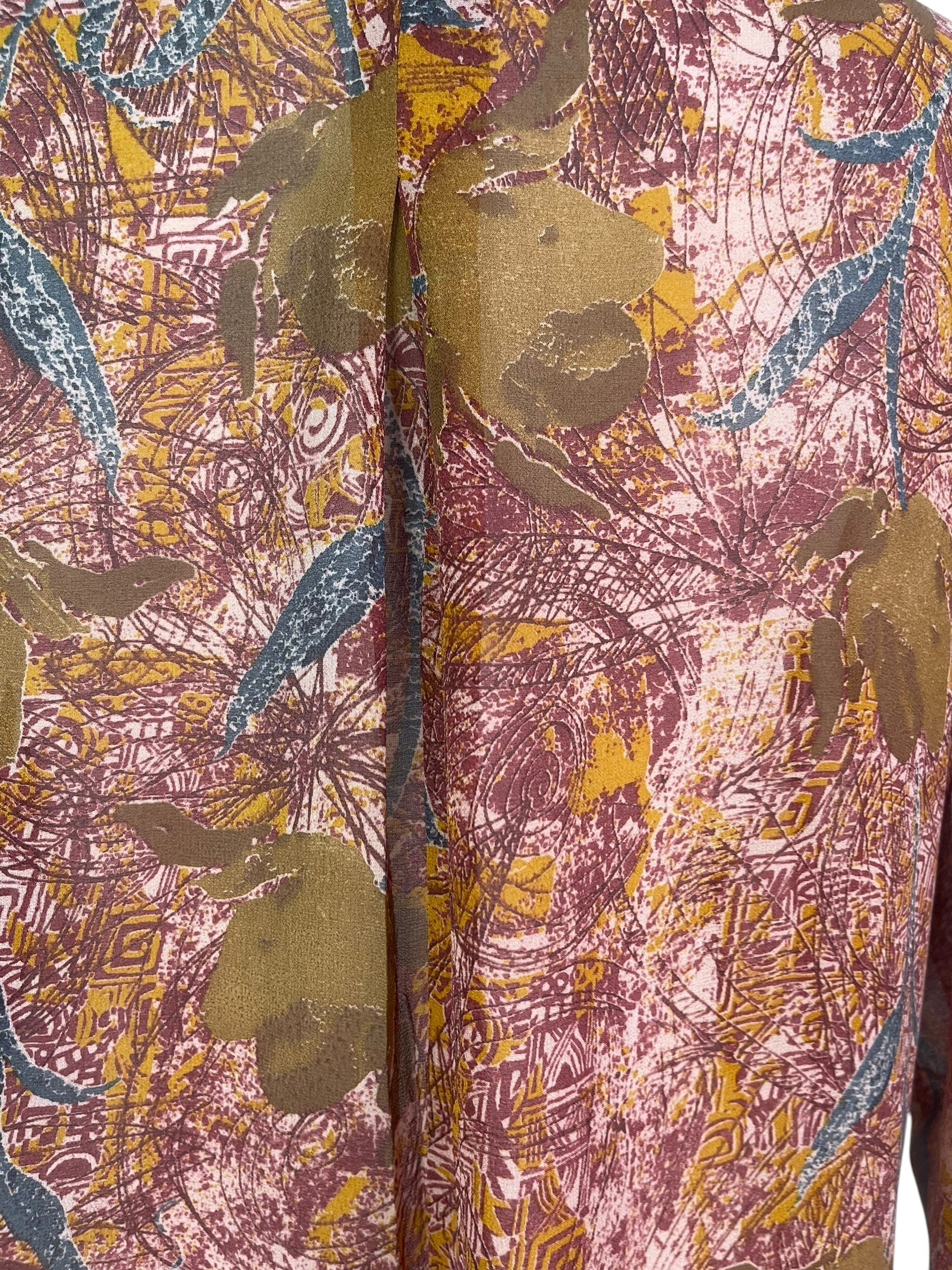 PRG7954 Sheer Avatar Pure Silk Self Pocket Tunic Dress