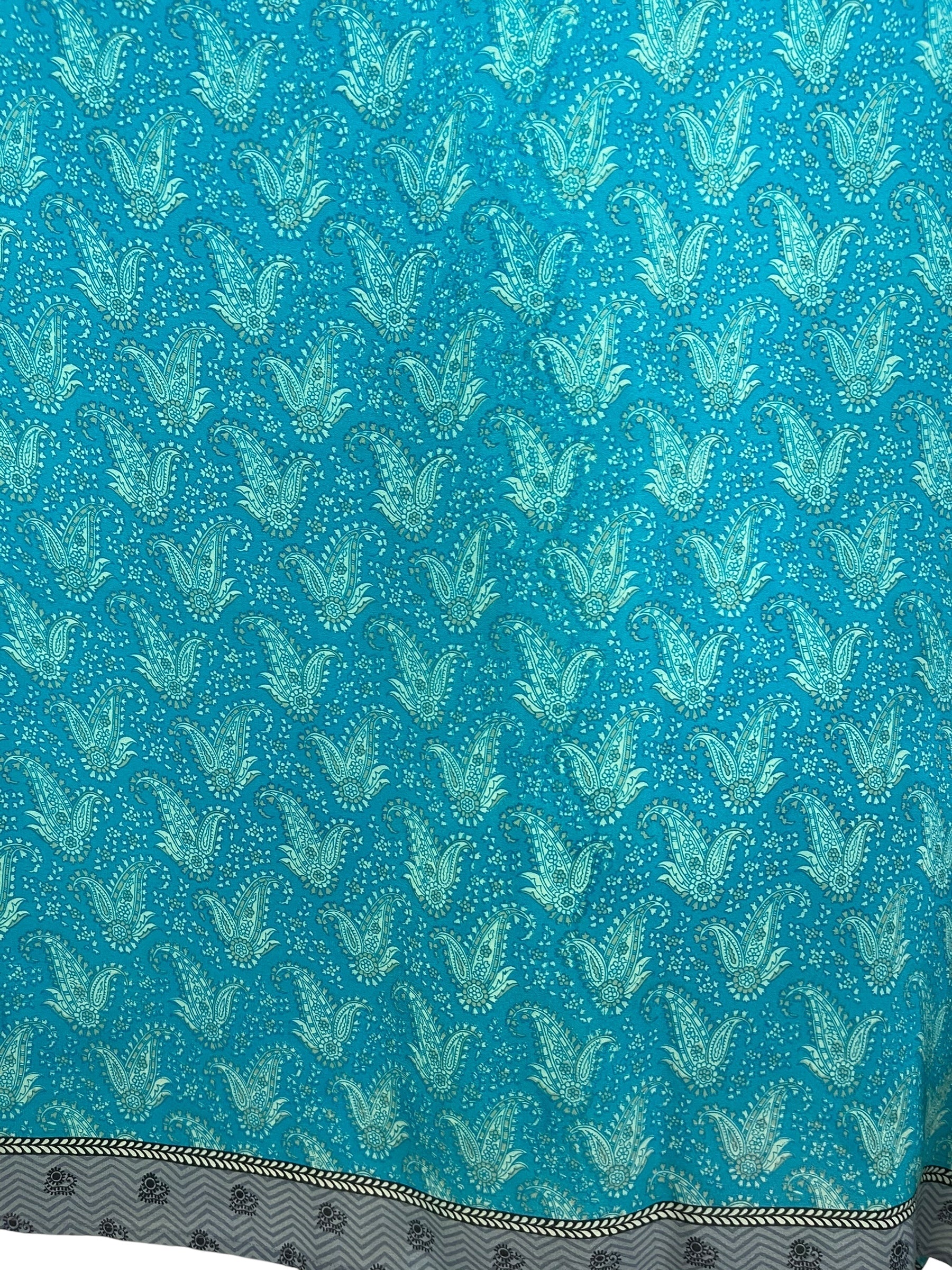 PRC8021 Avatar Pure Silk Short Kaftan Tunic with Slits