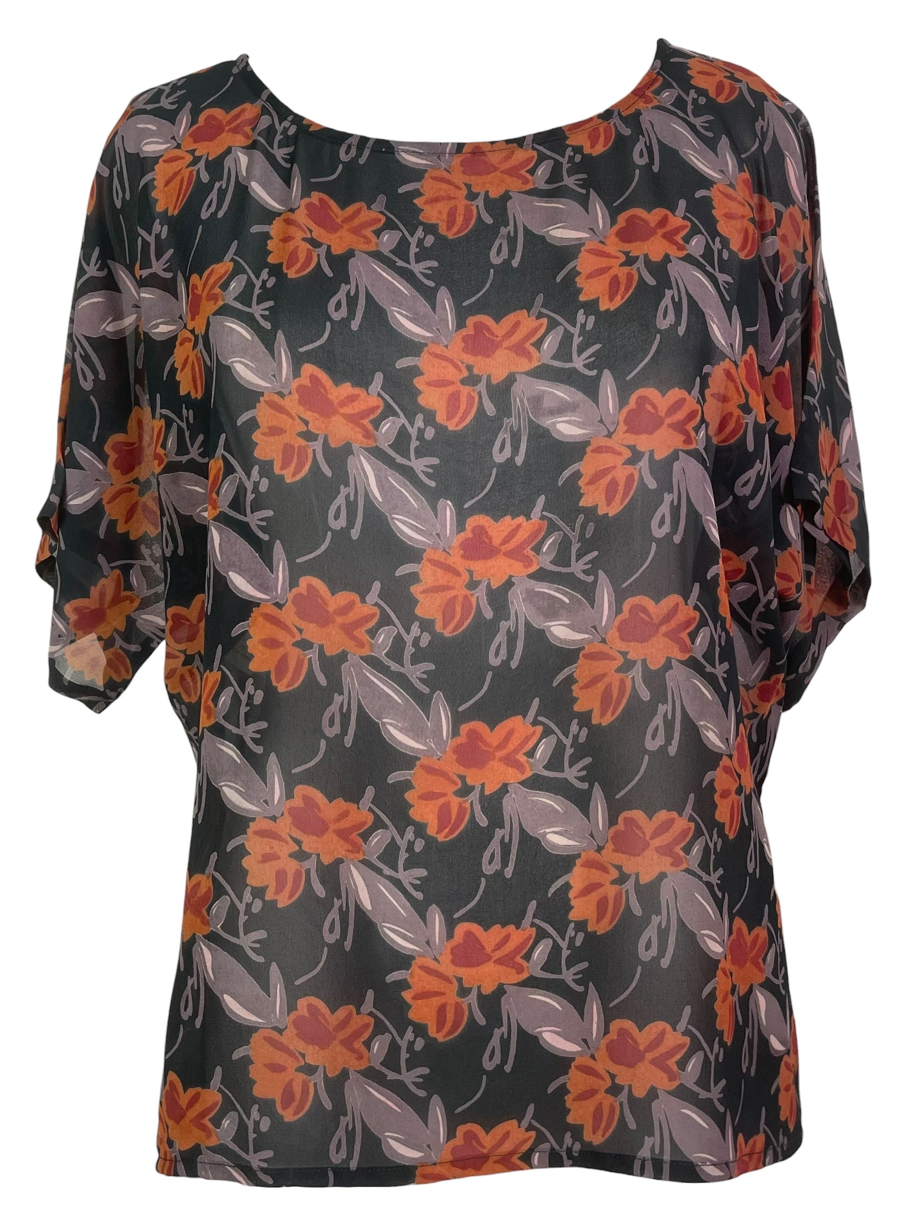 PREVIEW PRG8600 Sheer Wabi Sabi Pure Silk Side Slit Top by FEBRUARY2026 – Handmade ethical Side Slit Top from sariKNOTsari using upcycled silk. Designed in Canada for travel and slow fashion, loved from Toronto to LA to Sydney.