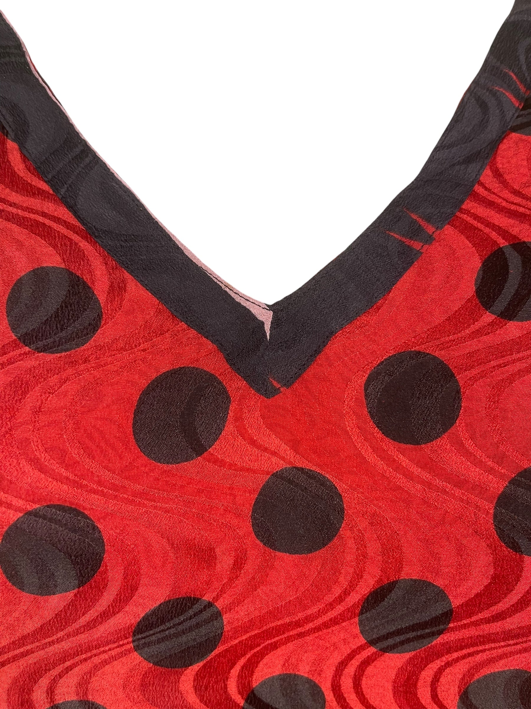 PRC8454 Avatar Pure Silk Long Tunic with Side Ties