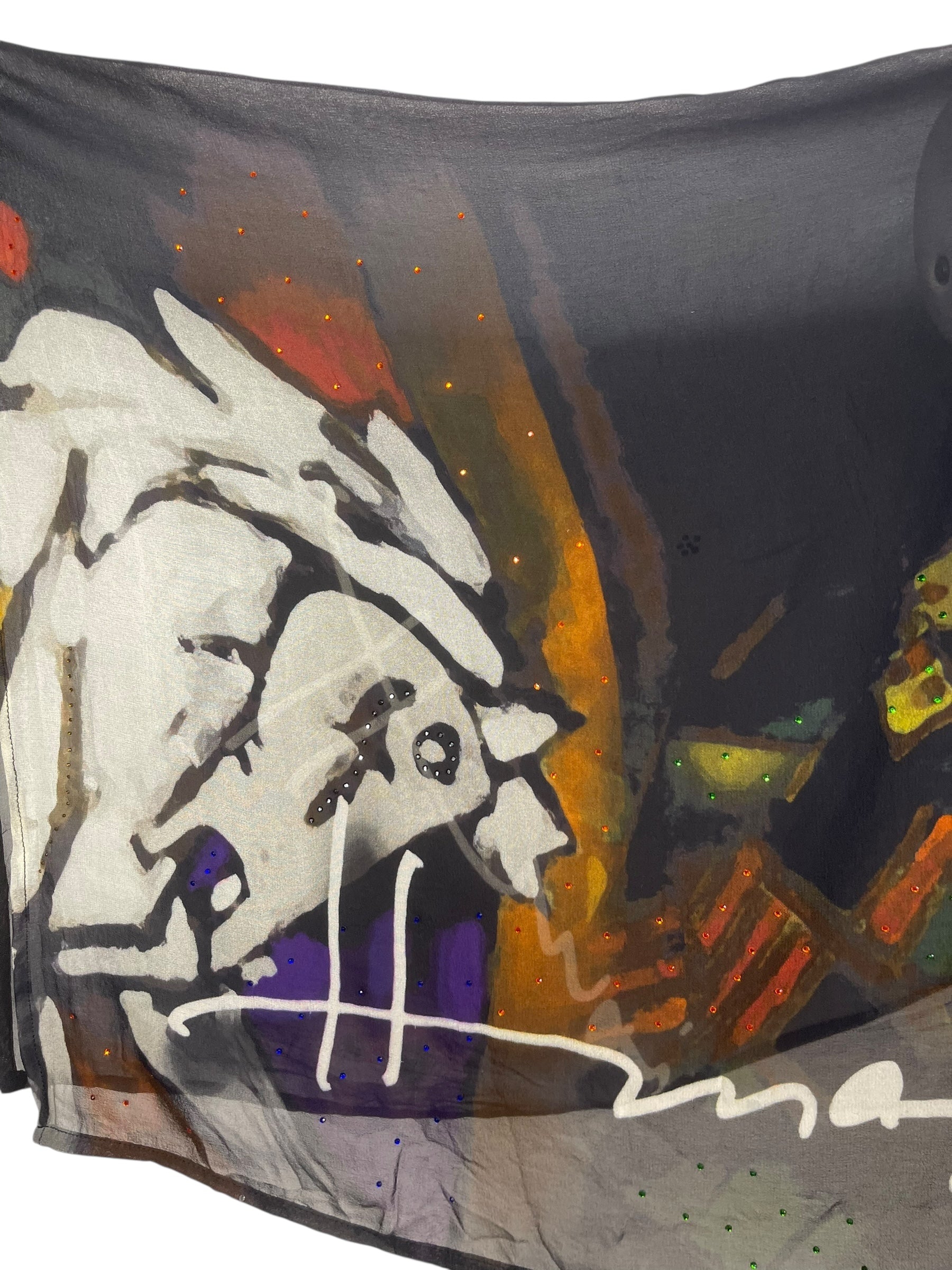 PREVIEW PRG8215 Sheer Avatar Pure Silk Capelet Poncho by FEBRUARY2026 – Handmade ethical Poncho from sariKNOTsari using upcycled silk. Designed in Canada for travel and slow fashion, loved from Toronto to LA to Sydney.