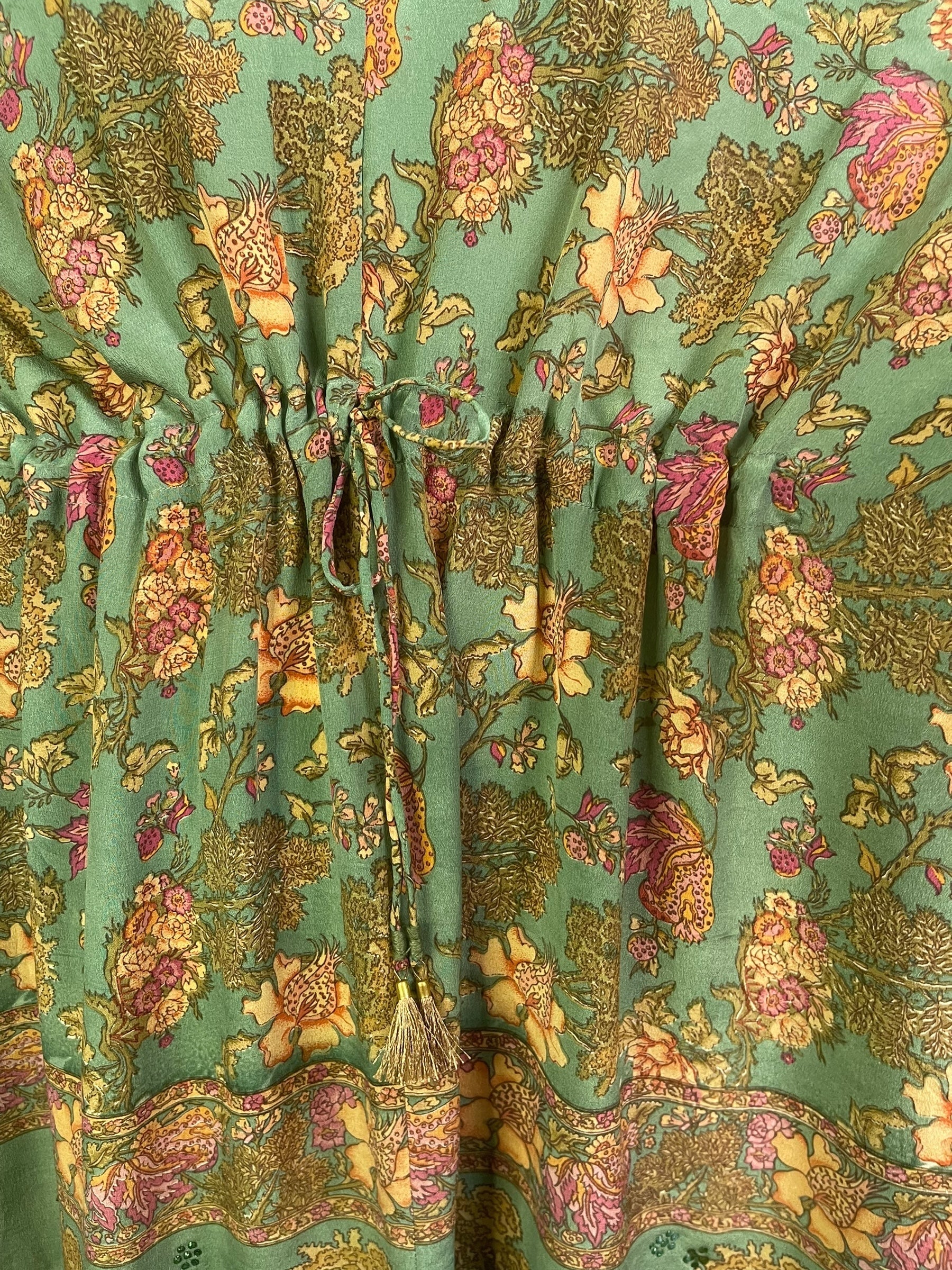 PRC8885 Avatar Pure Silk Maxi Kaftan