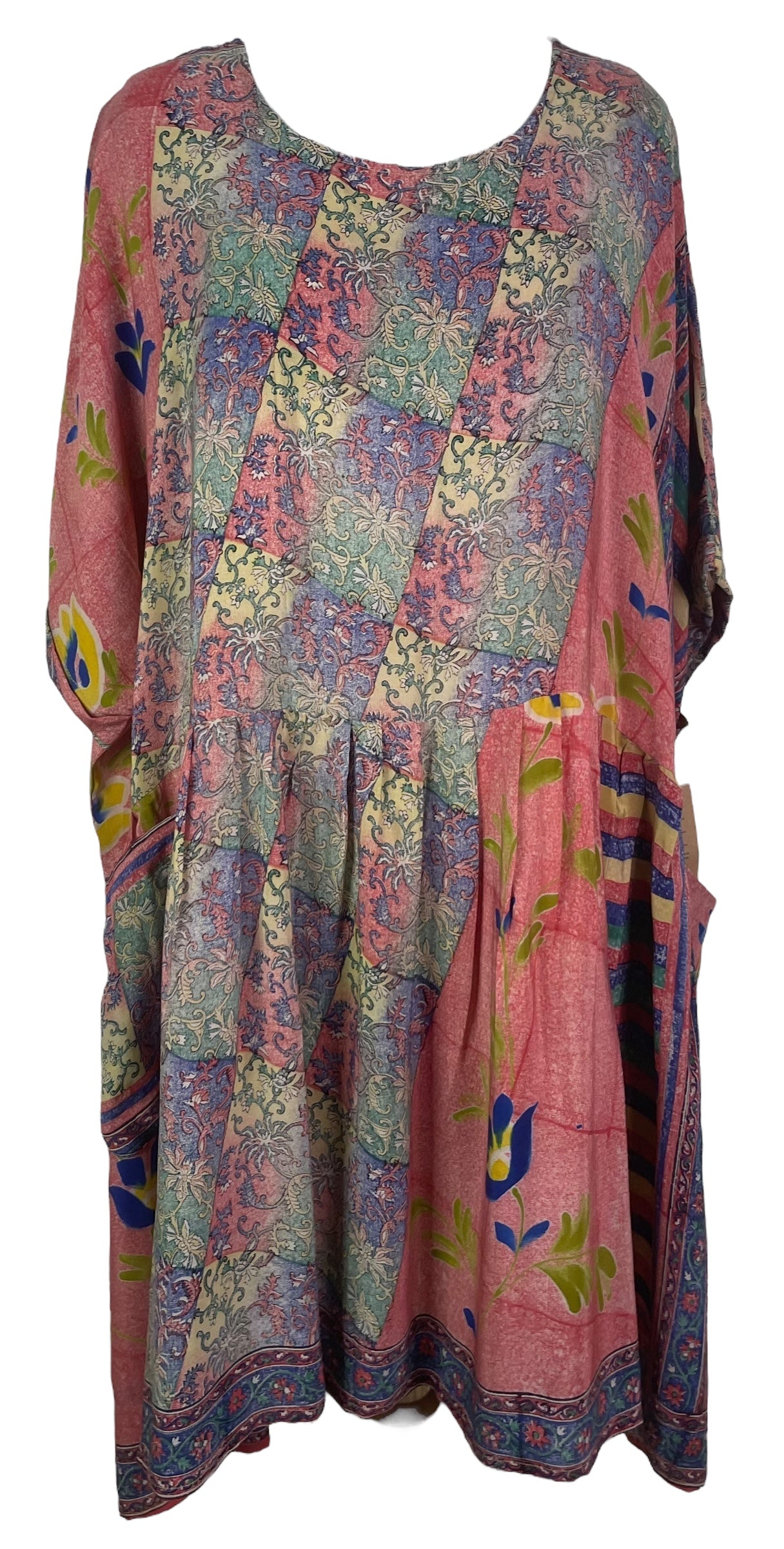 PRC7734 Wabi Sabi Pure Silk Boxy Babydoll Dress