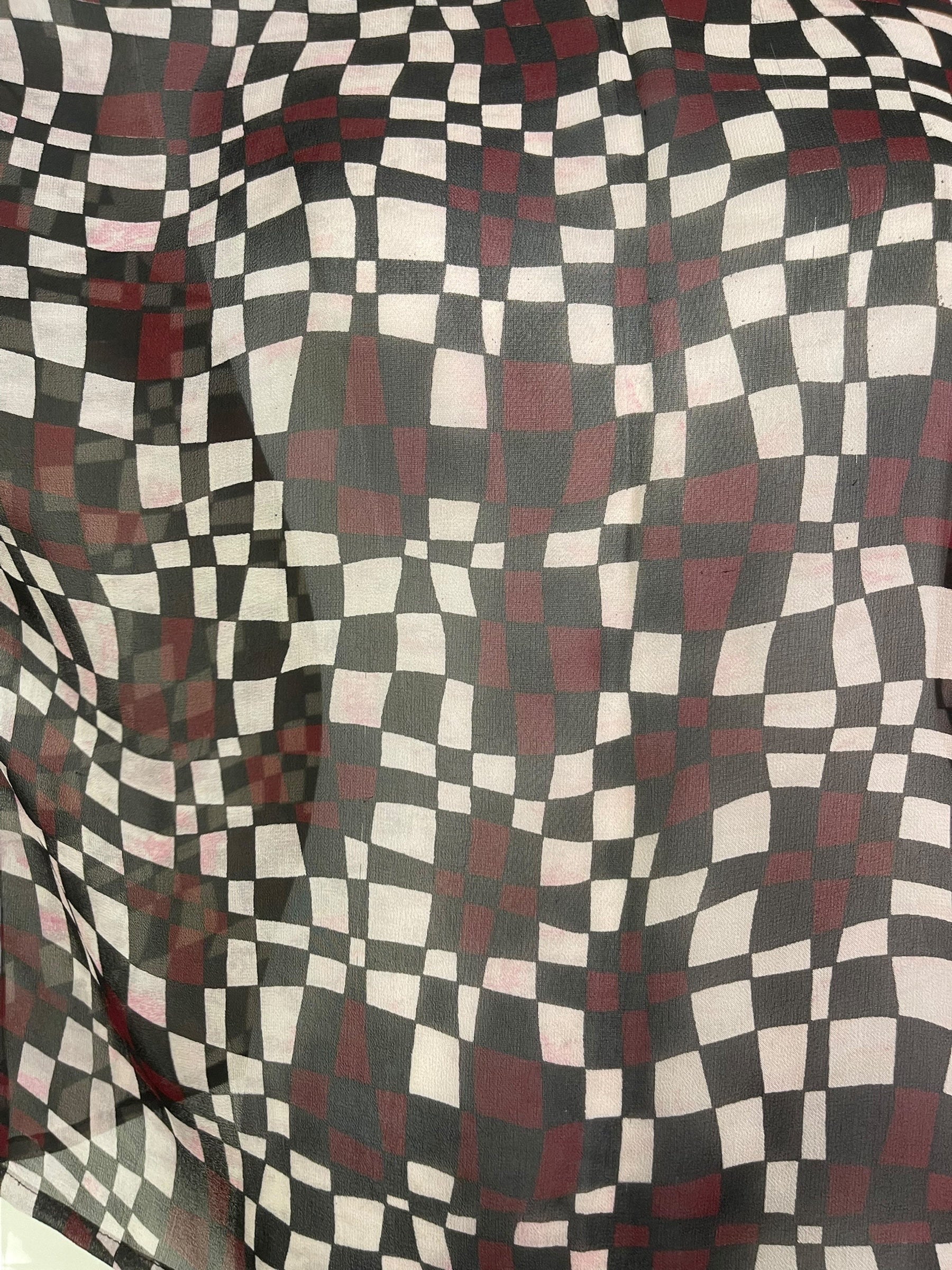 PRG7562 Sheer Wabi Sabi Pure Silk Side Slit Top by DECEMBER2025 – Handmade ethical Side Slit Top from sariKNOTsari using upcycled silk. Designed in Canada for travel and slow fashion, loved from Toronto to LA to Sydney.