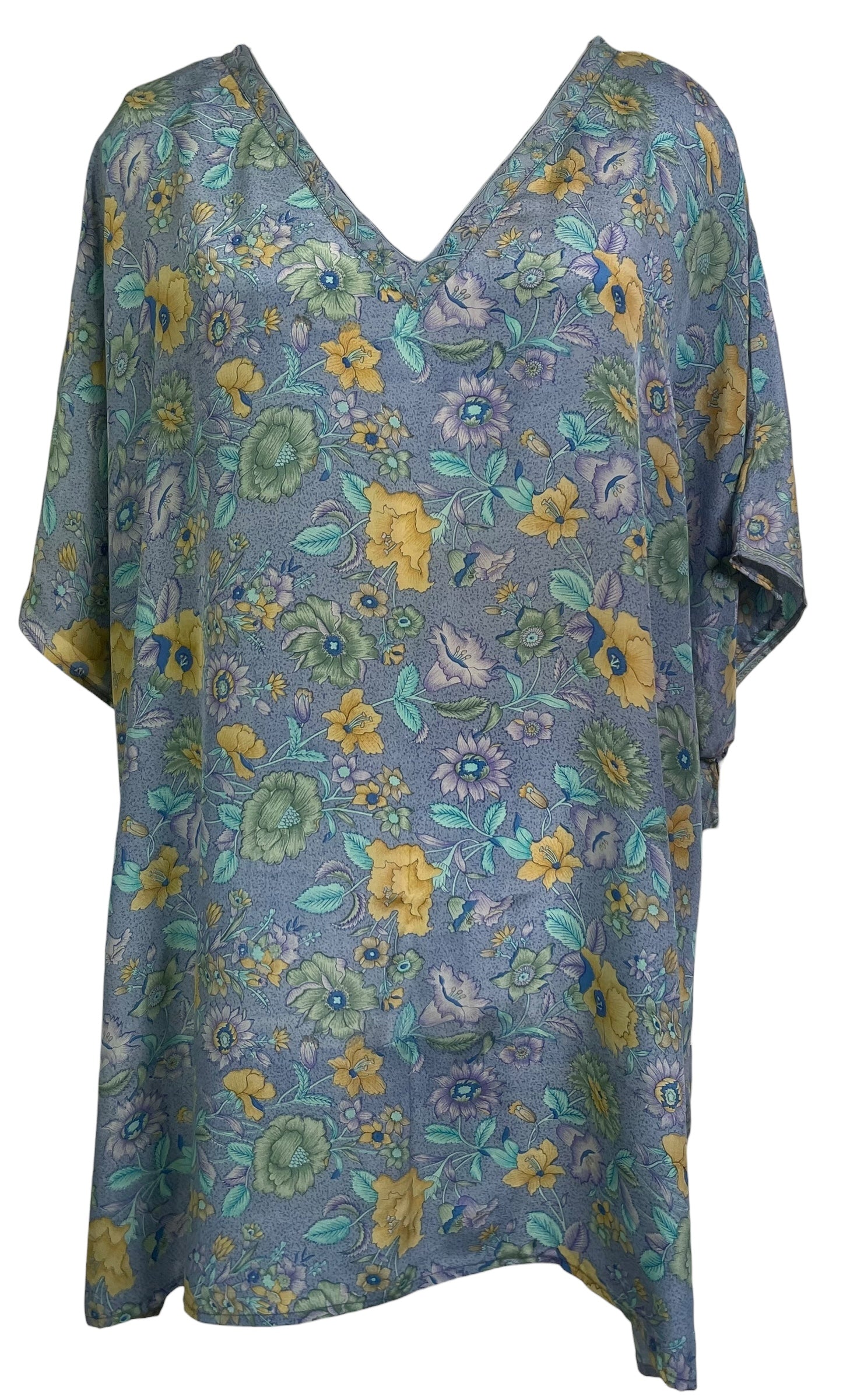 PRC8757 Wabi Sabi Pure Silk Short Kaftan Tunic With Slits by 15 FEBRUARY 2026 – Handmade ethical Short Kaftan from sariKNOTsari using upcycled silk. Designed in Canada for travel and slow fashion, loved from Toronto to LA to Sydney.