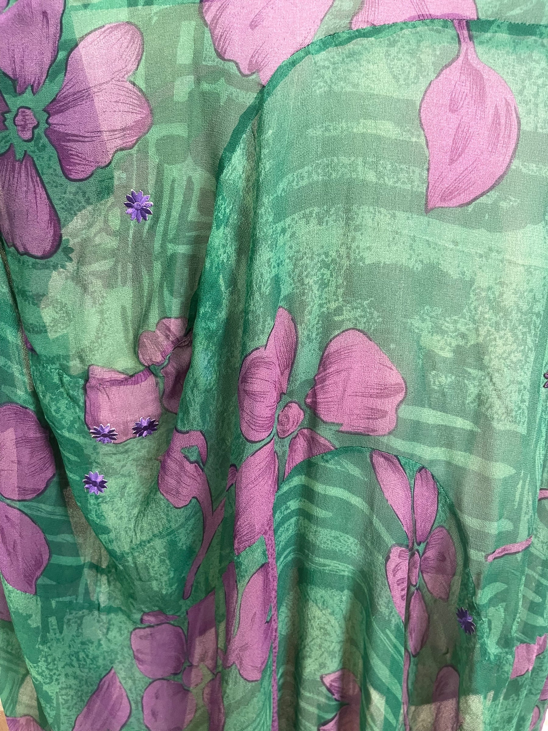 PRG8923 Sheer Wabi Sabi Sculptural Silk Long Tunic Dress by 15 FEBRUARY 2026 – Handmade ethical Sculptural Dress from sariKNOTsari using upcycled silk. Designed in Canada for travel and slow fashion, loved from Toronto to LA to Sydney.