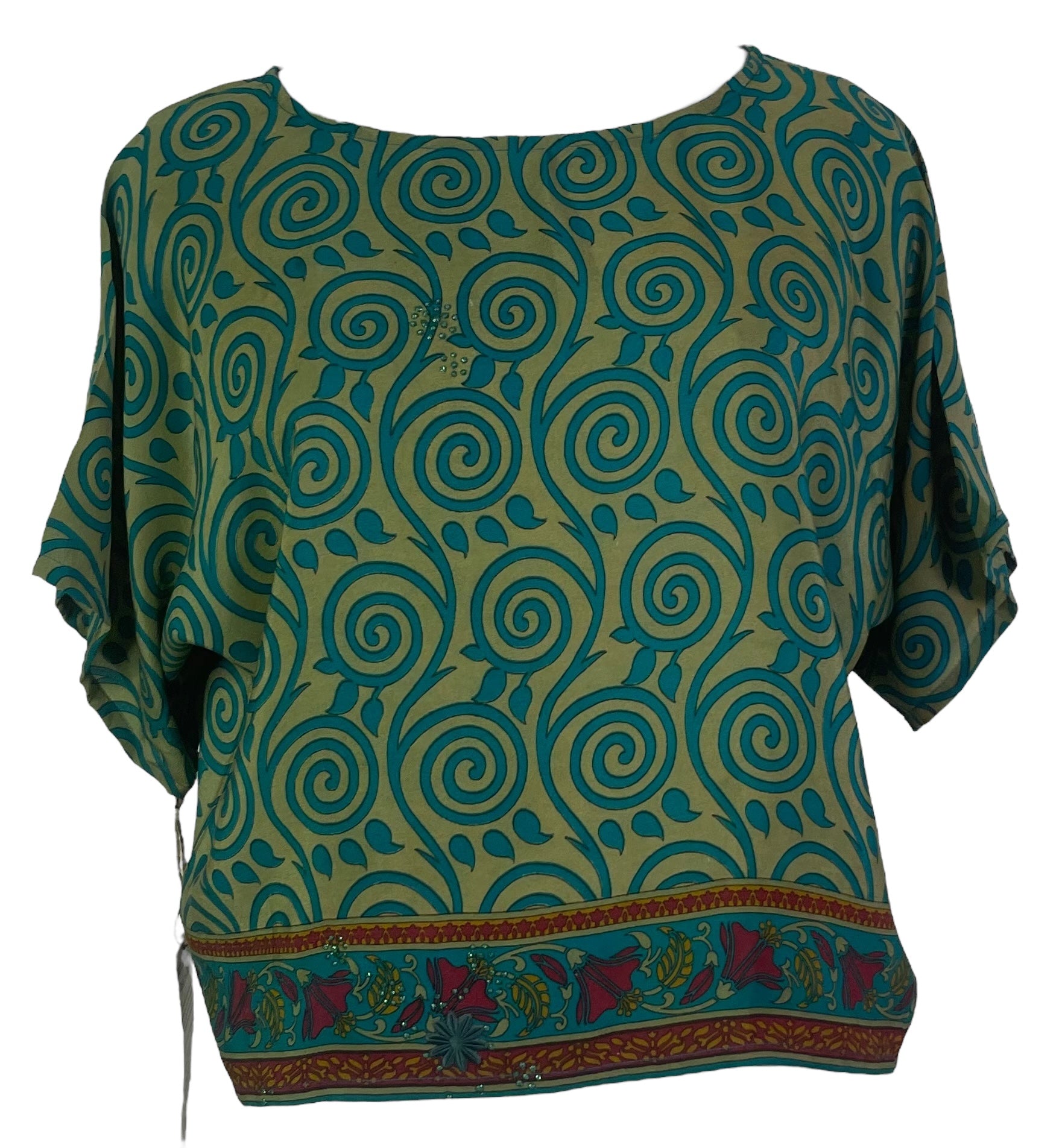 PRC7805 Avatar Pure Silk Boxy Top