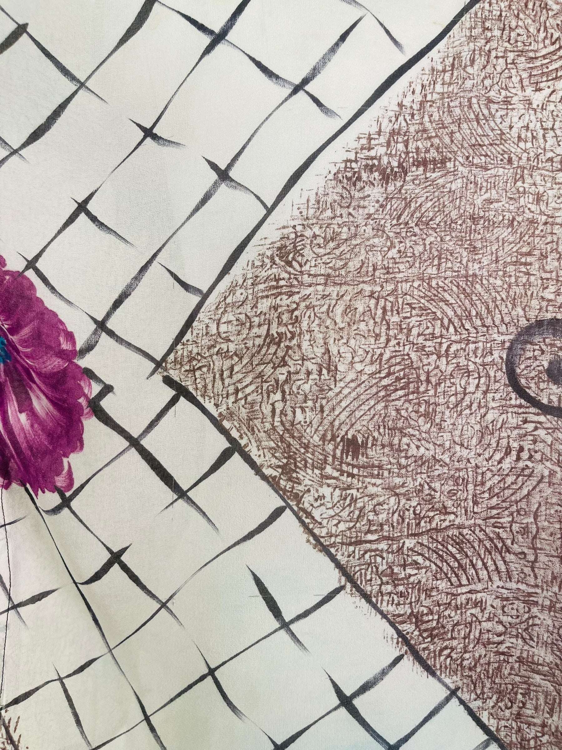 PRG6854 Sheer Wabi Sabi Pure Silk Side Slit Top