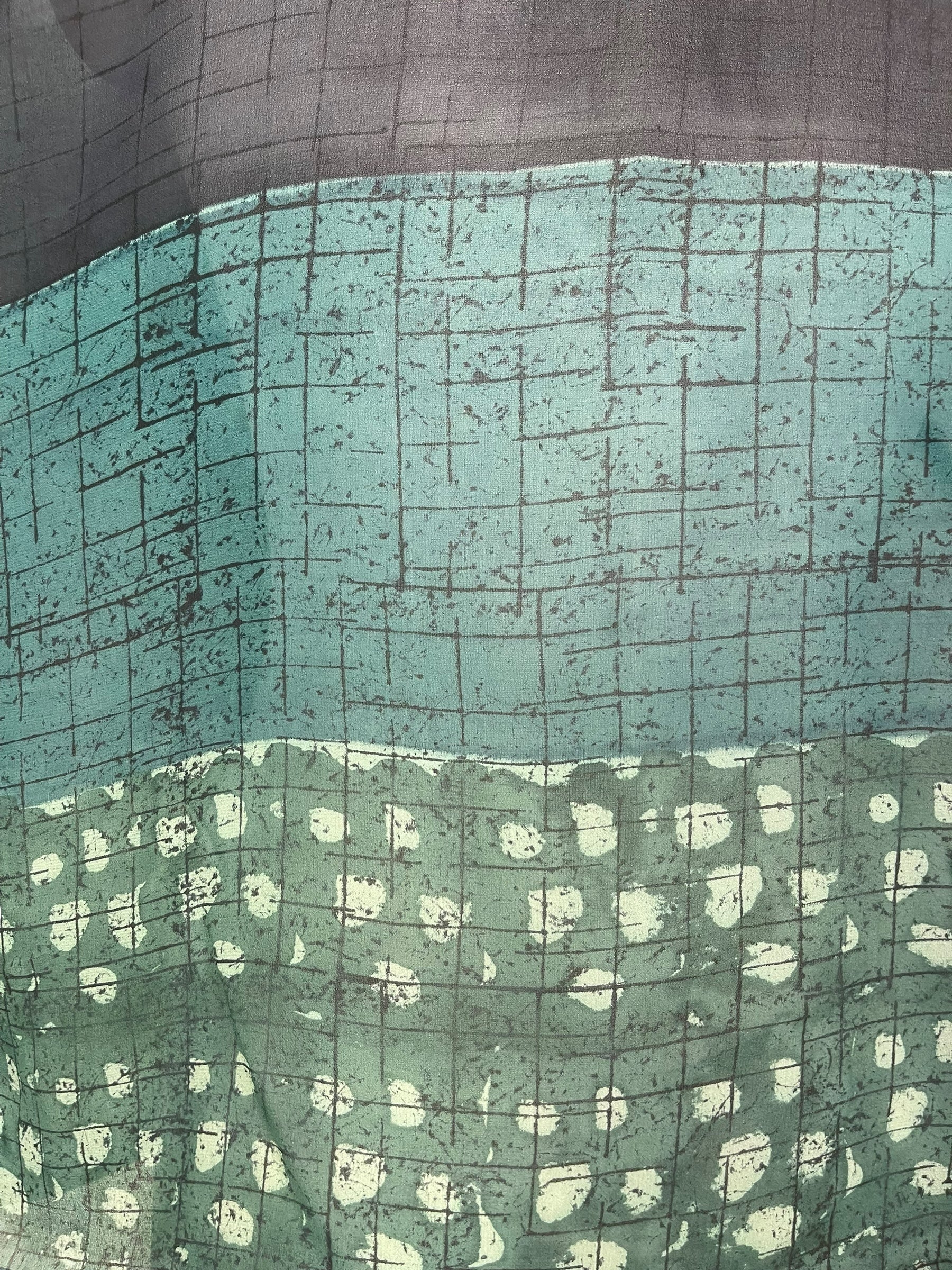 PREVIEW PRG8536 Sheer Avatar Pure Silk Side Slit Top by FEBRUARY2026 – Handmade ethical Side Slit Top from sariKNOTsari using upcycled silk. Designed in Canada for travel and slow fashion, loved from Toronto to LA to Sydney.