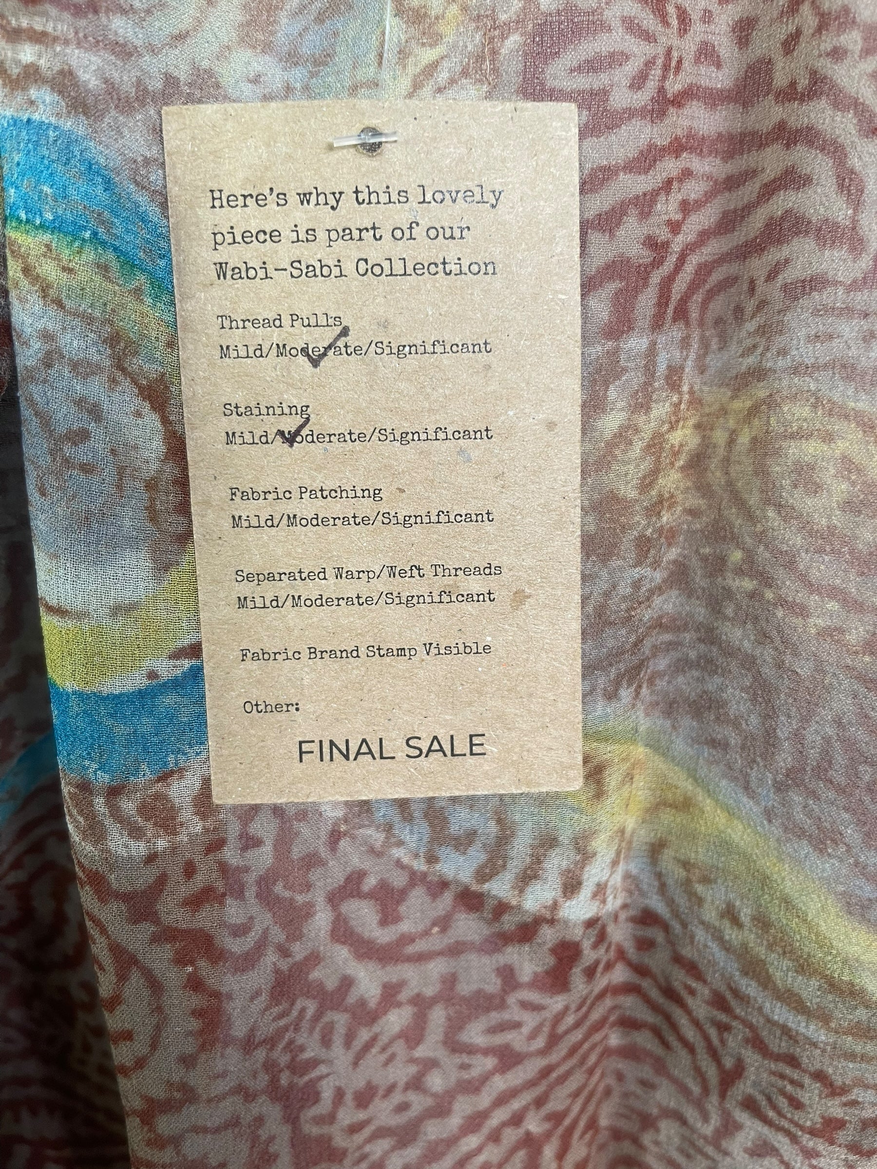 PRG8860 Sheer Wabi Sabi Pure Silk Kimono Sleeved Duster with Belt