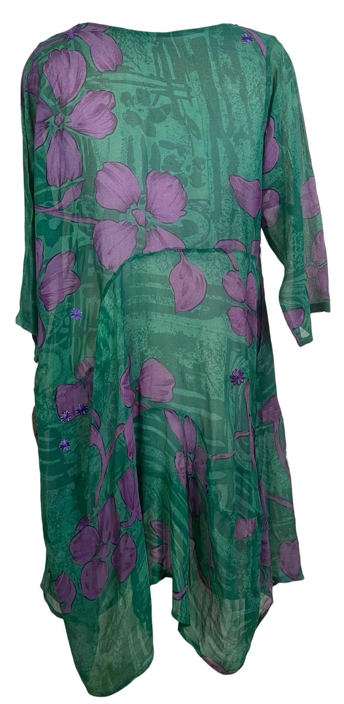 PRG8923 Sheer Wabi Sabi Sculptural Silk Long Tunic Dress by 15 FEBRUARY 2026 – Handmade ethical Sculptural Dress from sariKNOTsari using upcycled silk. Designed in Canada for travel and slow fashion, loved from Toronto to LA to Sydney.