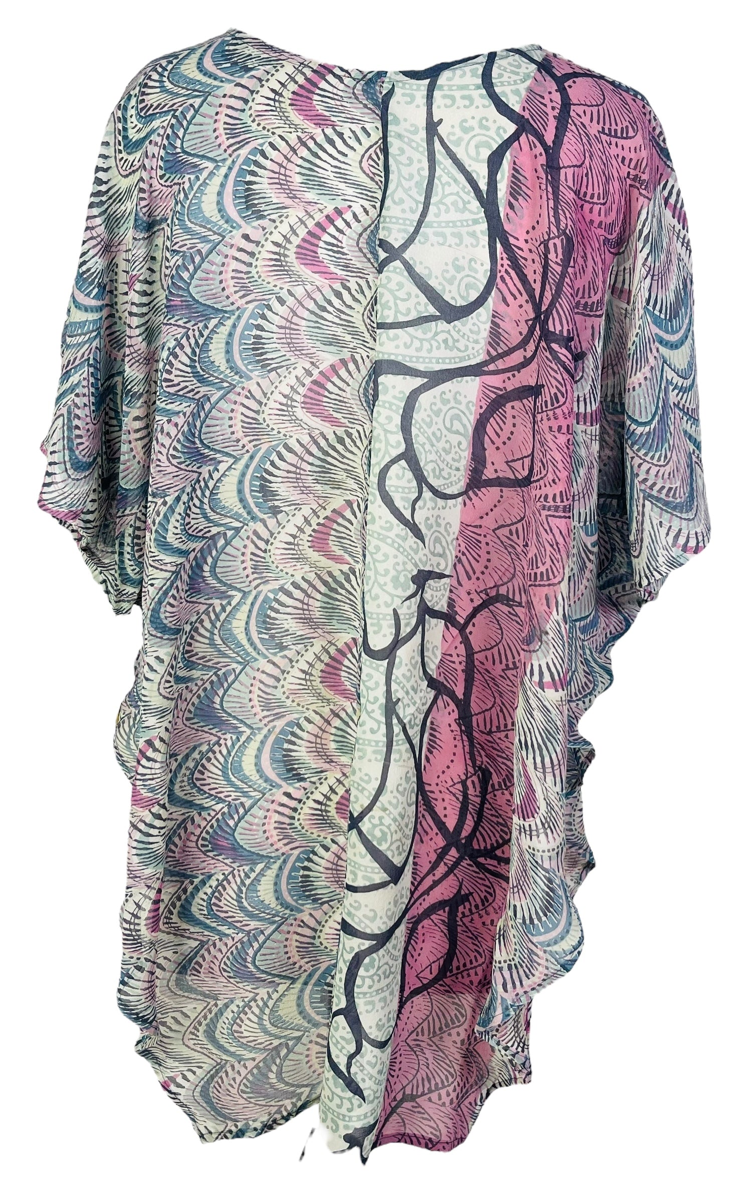PRG7266 Sheer Wabi Sabi Pure Silk Waterfall Top