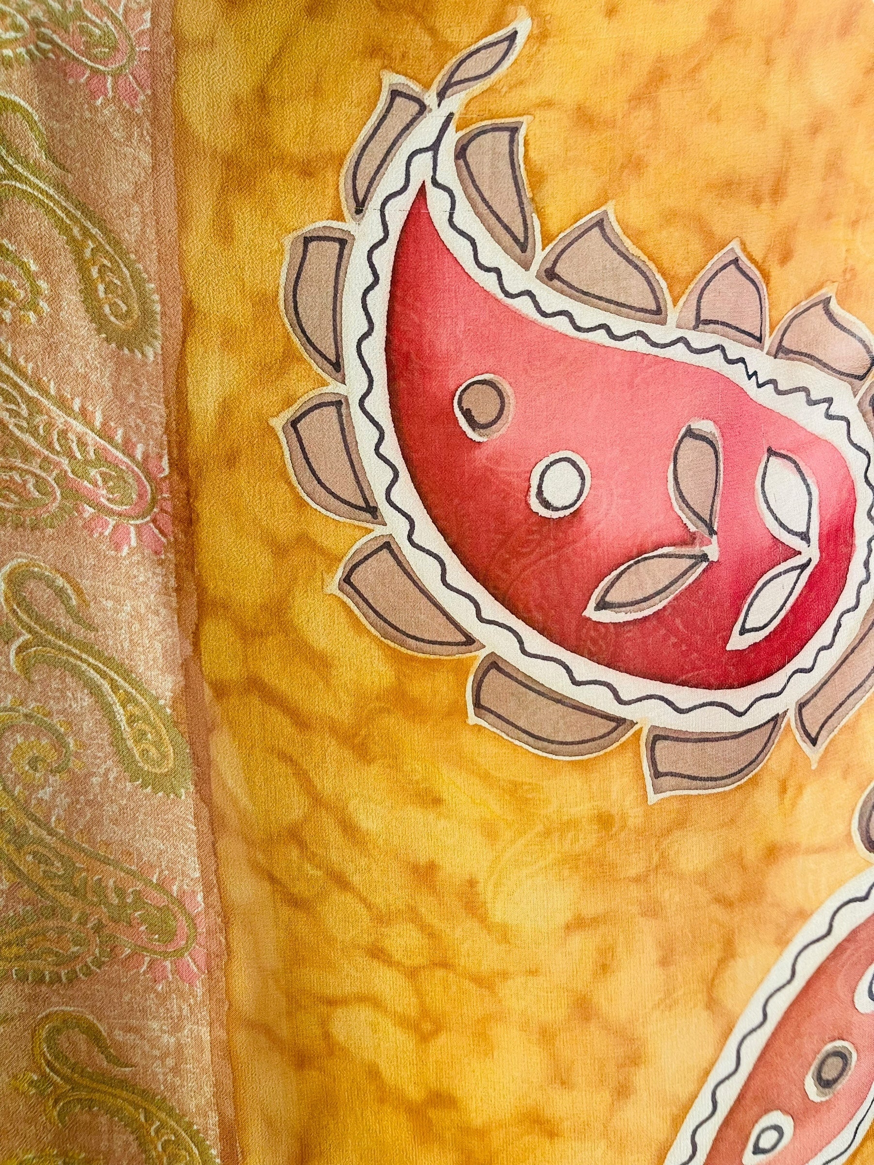 PRG7488 Sheer Avatar Pure Silk Short Kaftan Tunic without Slits