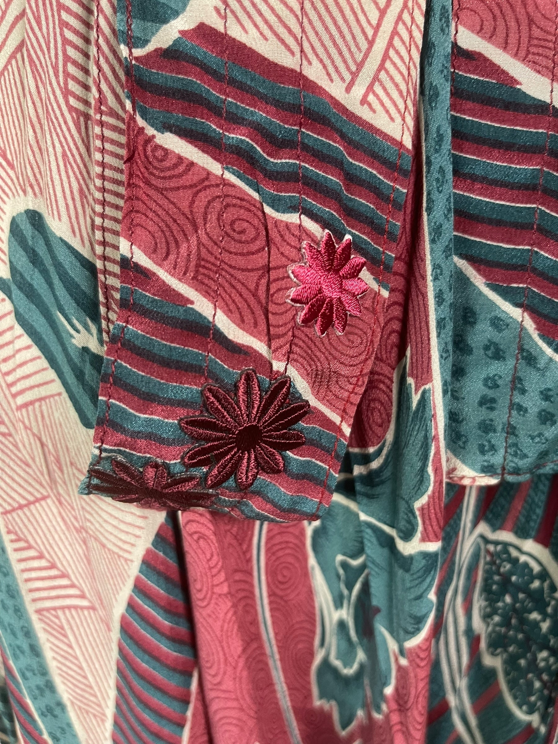 PRC7689 Wabi Sabi Pure Silk Maxi Dress with Belt