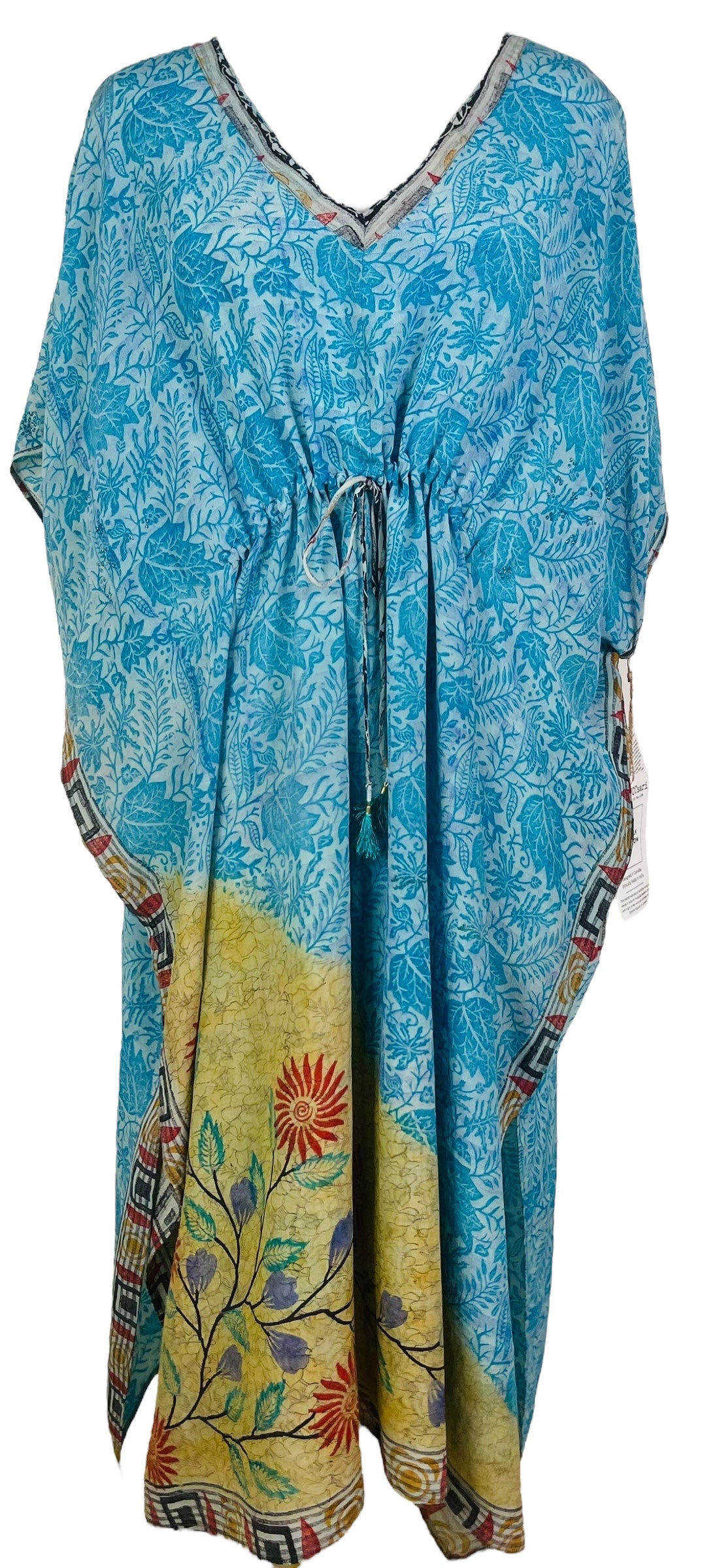 PRC6771 Avatar Pure Silk Maxi Kaftan