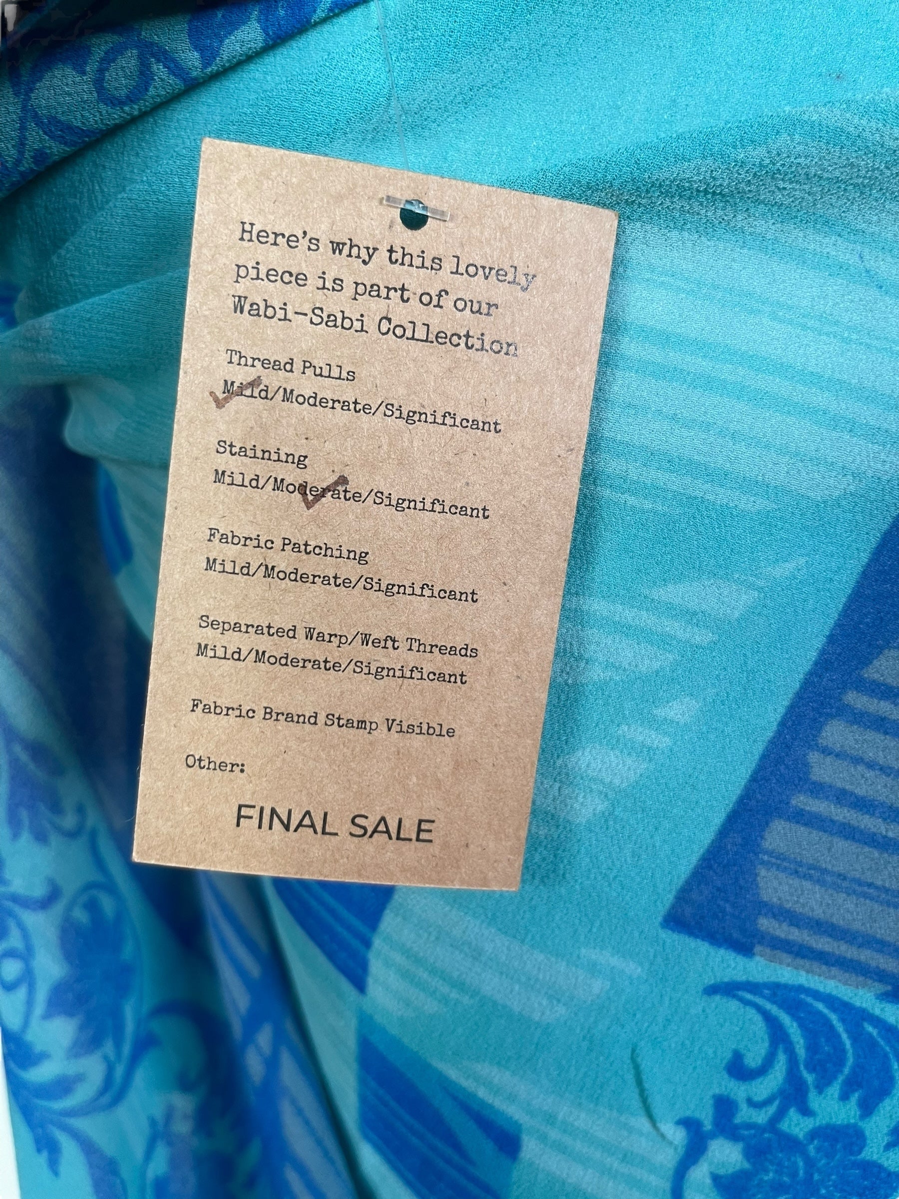 PRG8044 Sheer Wabi Sabi Pure Silk Short Kaftan Tunic With Slits