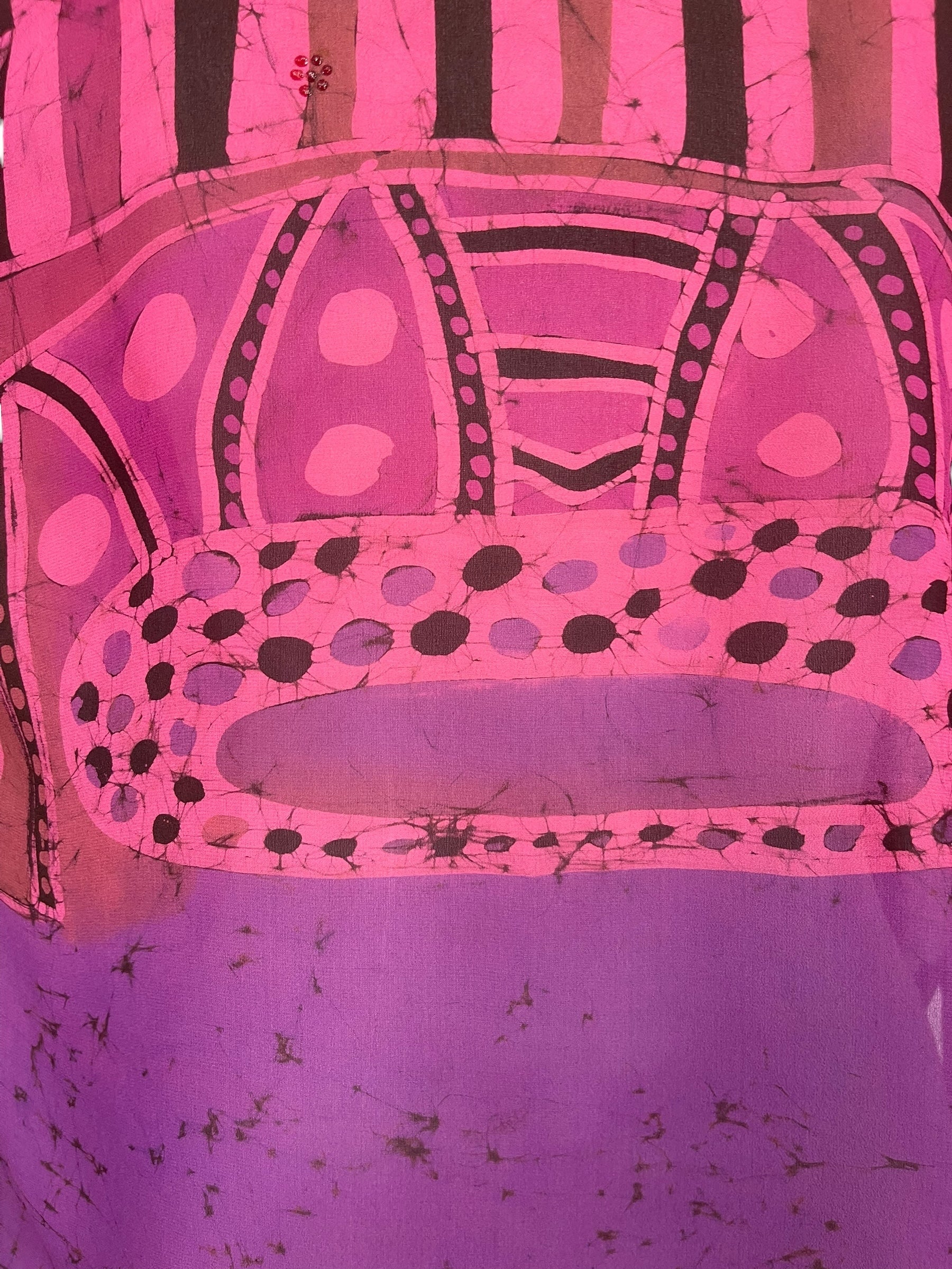 PREVIEW PRG8427 Sheer Avatar Pure Silk Side Slit Top by FEBRUARY2026 – Handmade ethical Side Slit Top from sariKNOTsari using upcycled silk. Designed in Canada for travel and slow fashion, loved from Toronto to LA to Sydney.