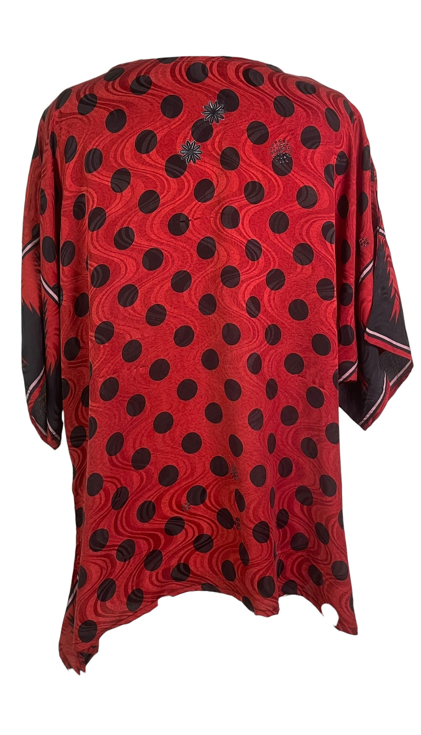 PRC8454 Avatar Pure Silk Long Tunic with Side Ties