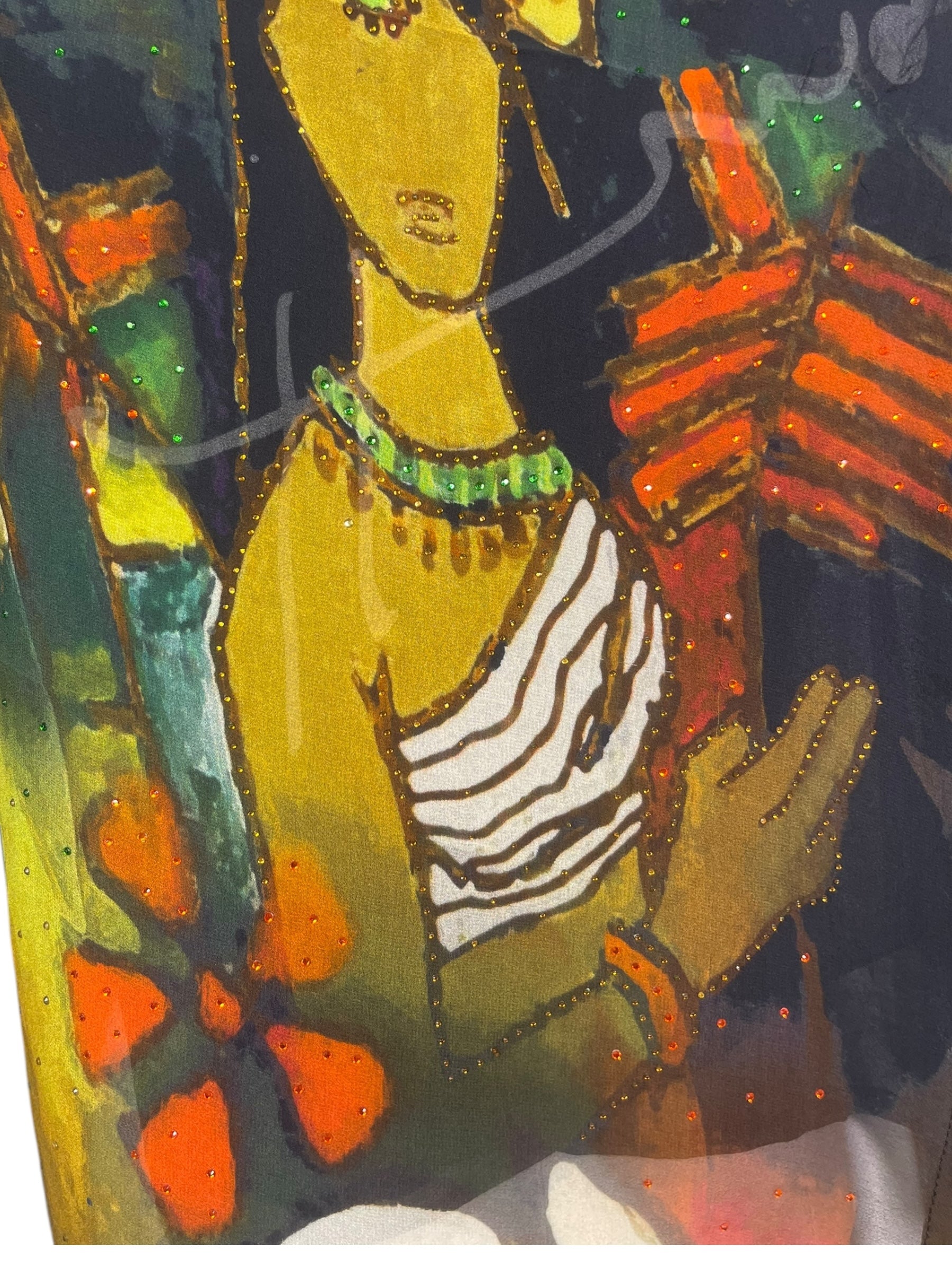 PREVIEW PRG8215 Sheer Avatar Pure Silk Capelet Poncho by FEBRUARY2026 – Handmade ethical Poncho from sariKNOTsari using upcycled silk. Designed in Canada for travel and slow fashion, loved from Toronto to LA to Sydney.