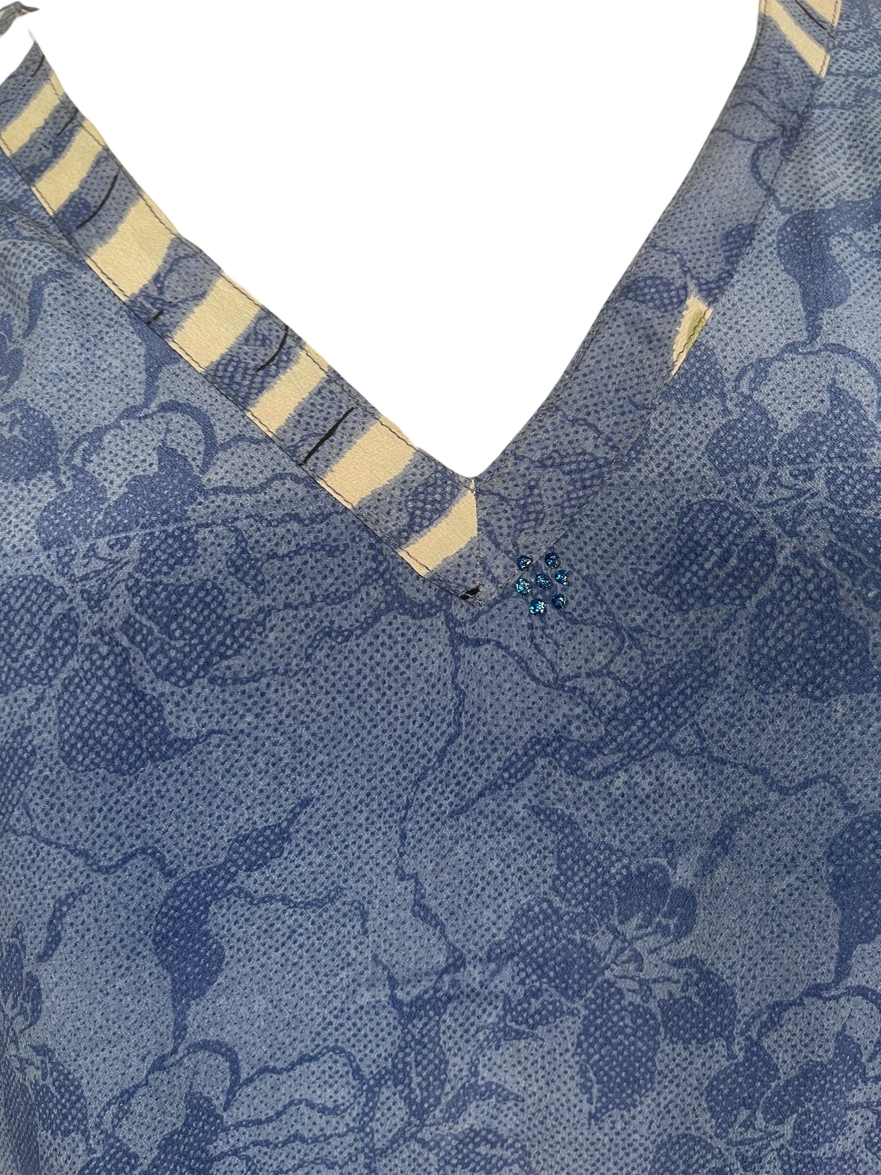 PRC8846 Avatar Pure Silk Midi Length Kaftan