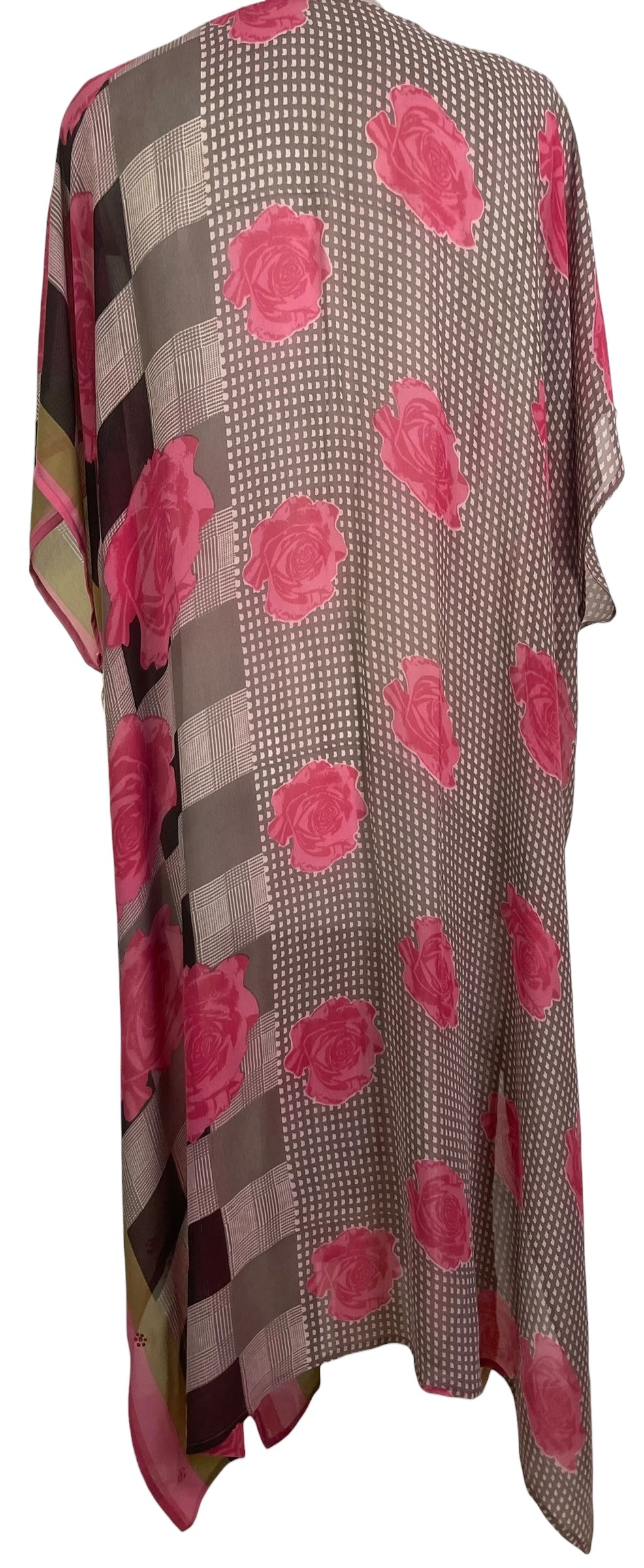 PRG8858 Sheer Wabi Sabi Pure Silk Maxi Kaftan by 15 FEBRUARY 2026 – Handmade ethical Maxi Kaftan from sariKNOTsari using upcycled silk. Designed in Canada for travel and slow fashion, loved from Toronto to LA to Sydney.
