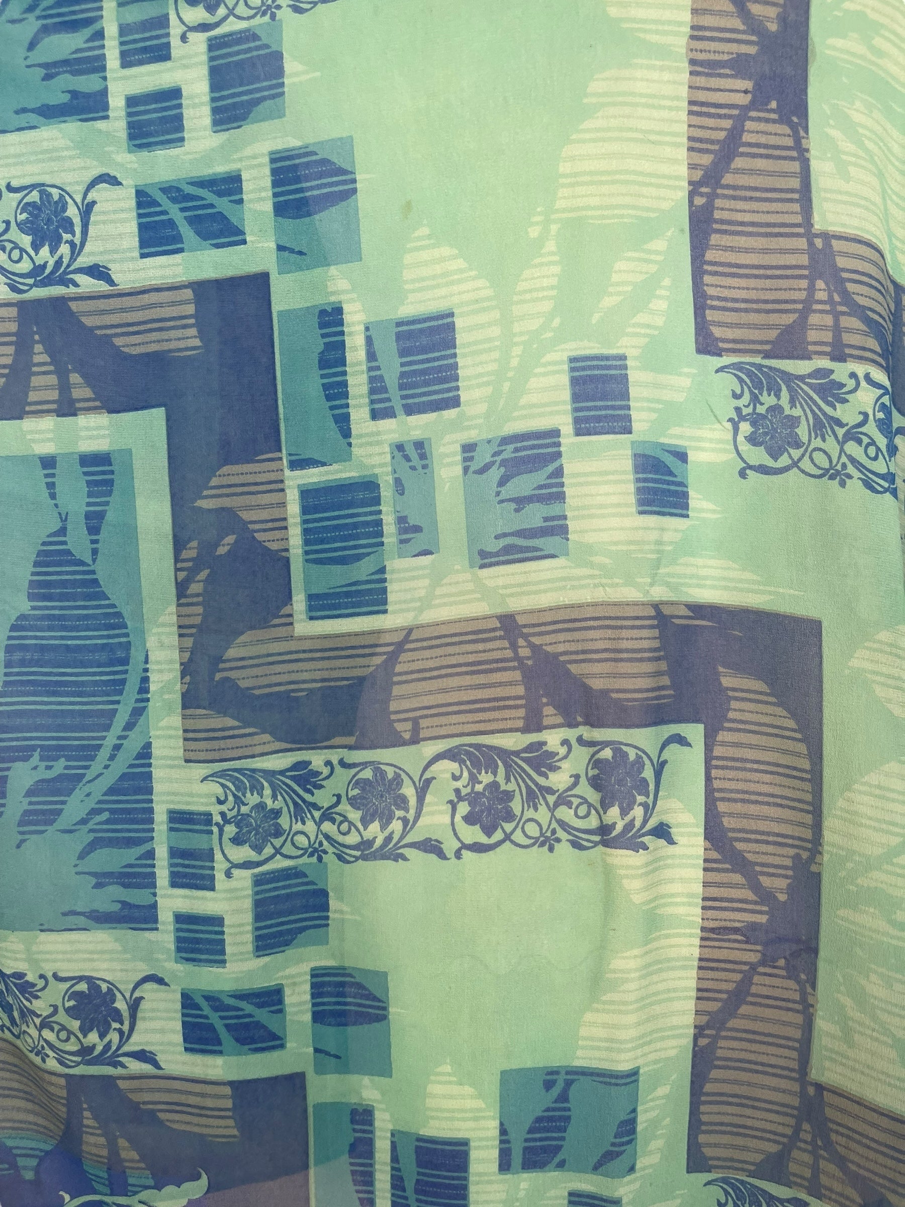 PRG8044 Sheer Wabi Sabi Pure Silk Short Kaftan Tunic With Slits