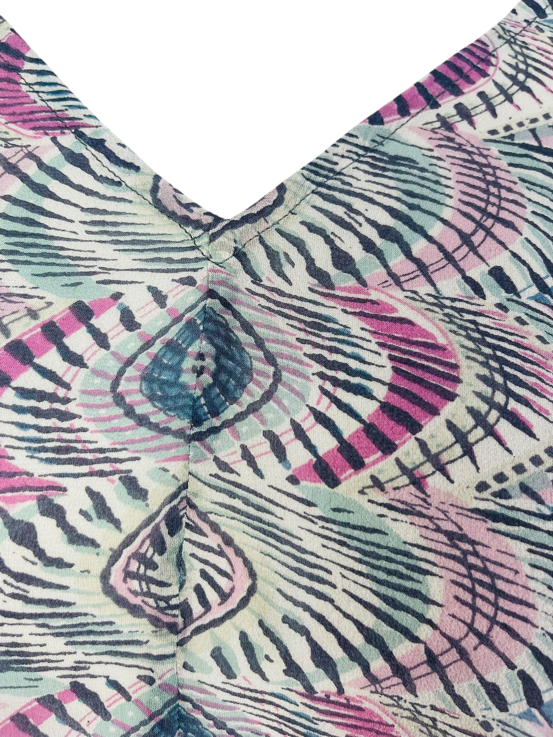 PRG7266 Sheer Wabi Sabi Pure Silk Waterfall Top