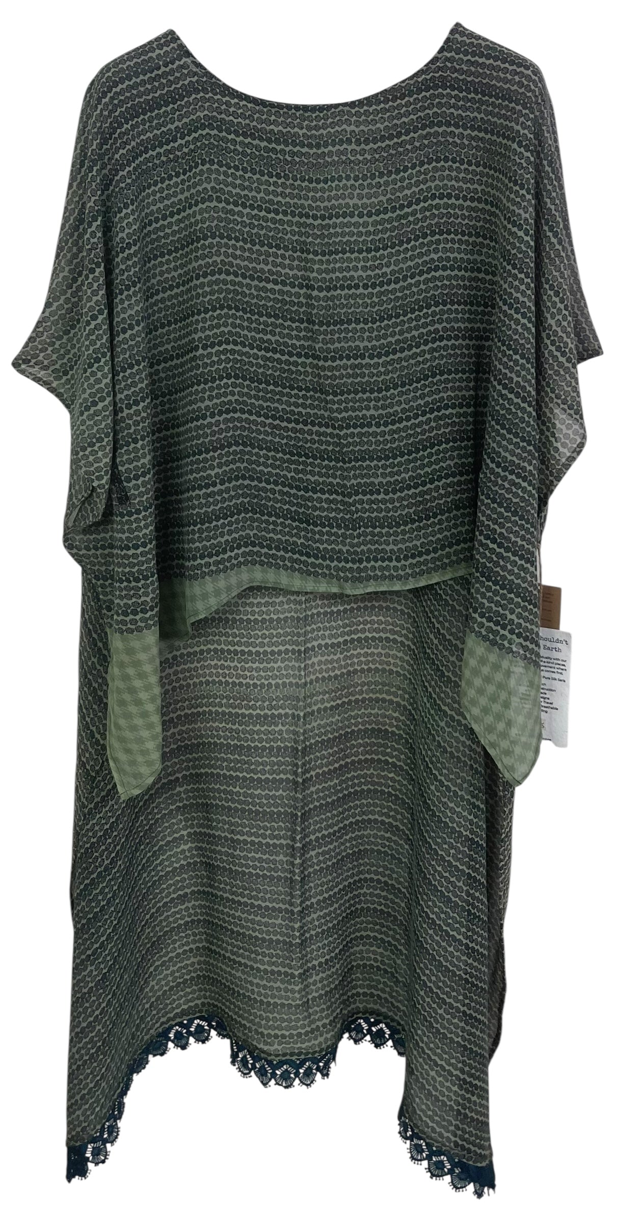 PRG7496 Sheer Wabi Sabi Pure Silk Hi Lo Top