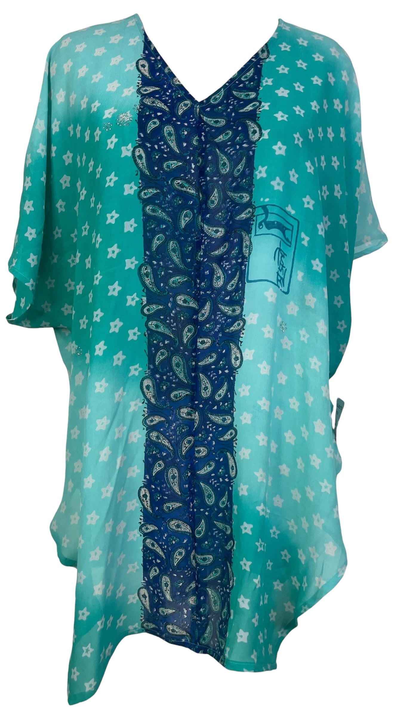 PRG8140 Sheer  Wabi Sabi Pure Silk Waterfall Top