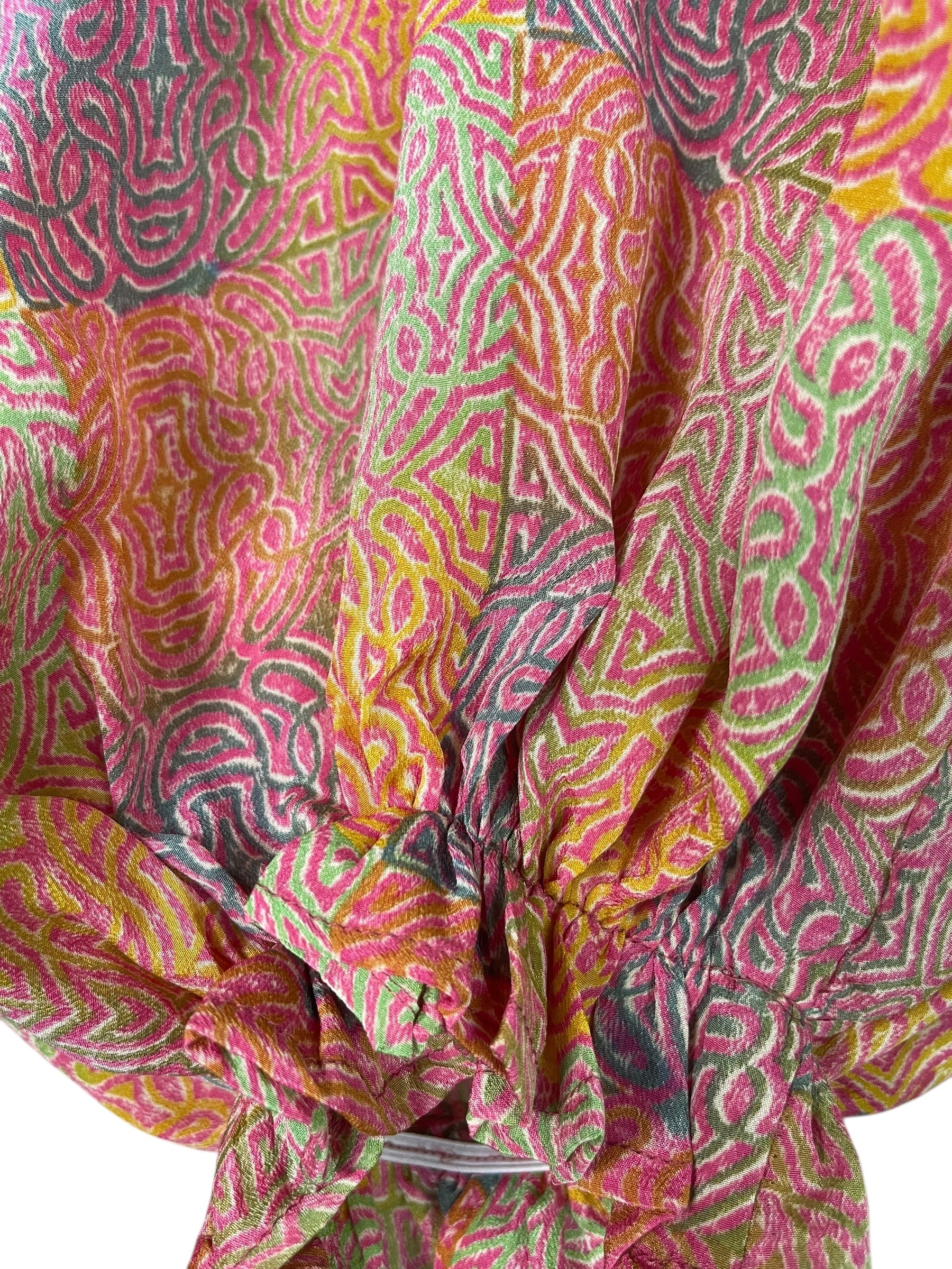 PREVIEW PRC8641 Avatar Pure Silk Bolero by MARCH2026 – Handmade ethical Bolero from sariKNOTsari using upcycled silk. Designed in Canada for travel and slow fashion, loved from Toronto to LA to Sydney.