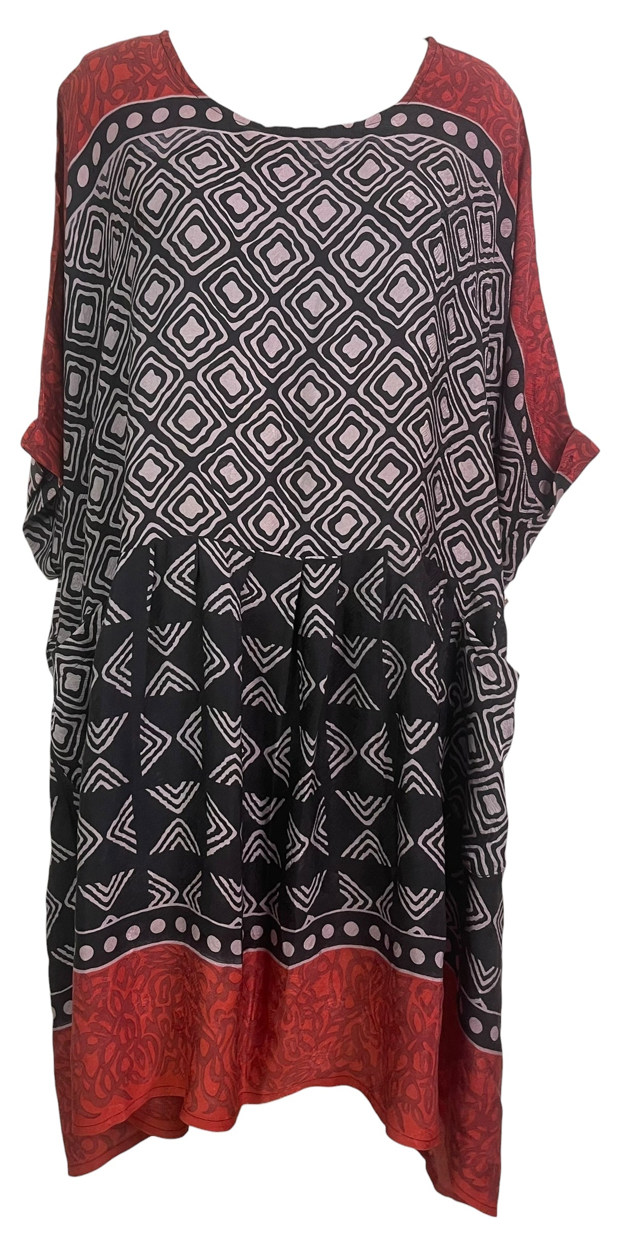 PRC8795 Wabi Sabi Pure Silk Boxy Babydoll Dress by 15 FEBRUARY 2026 – Handmade ethical Boxy Babydoll Dress from sariKNOTsari using upcycled silk. Designed in Canada for travel and slow fashion, loved from Toronto to LA to Sydney.