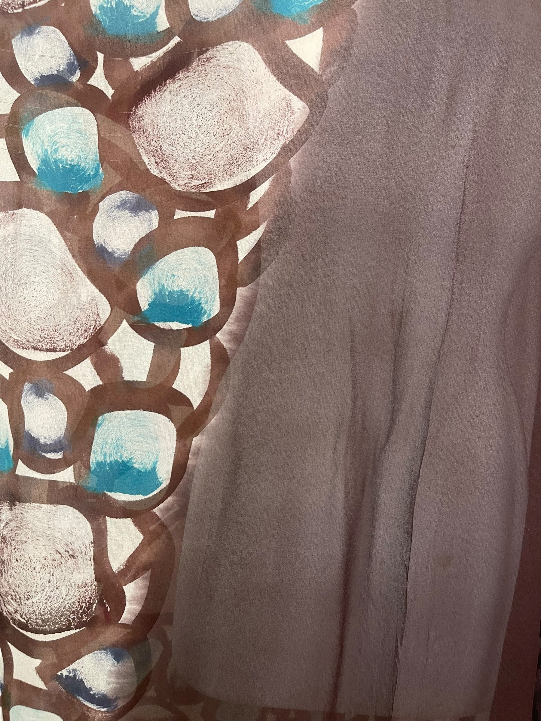 PRG6618 Sheer Wabi Sabi Pure Silk Midi Length Kaftan