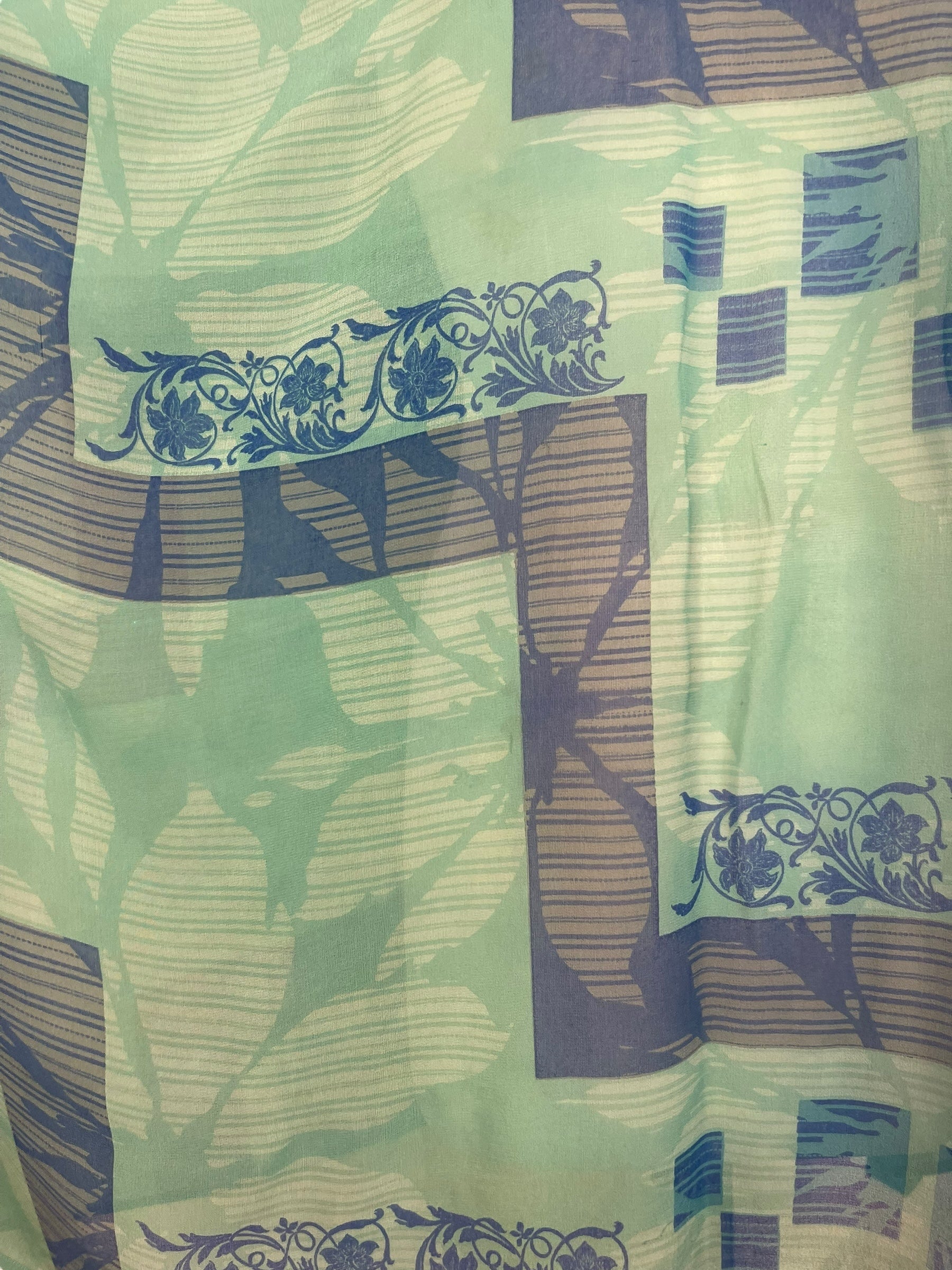 PRG8044 Sheer Wabi Sabi Pure Silk Short Kaftan Tunic With Slits