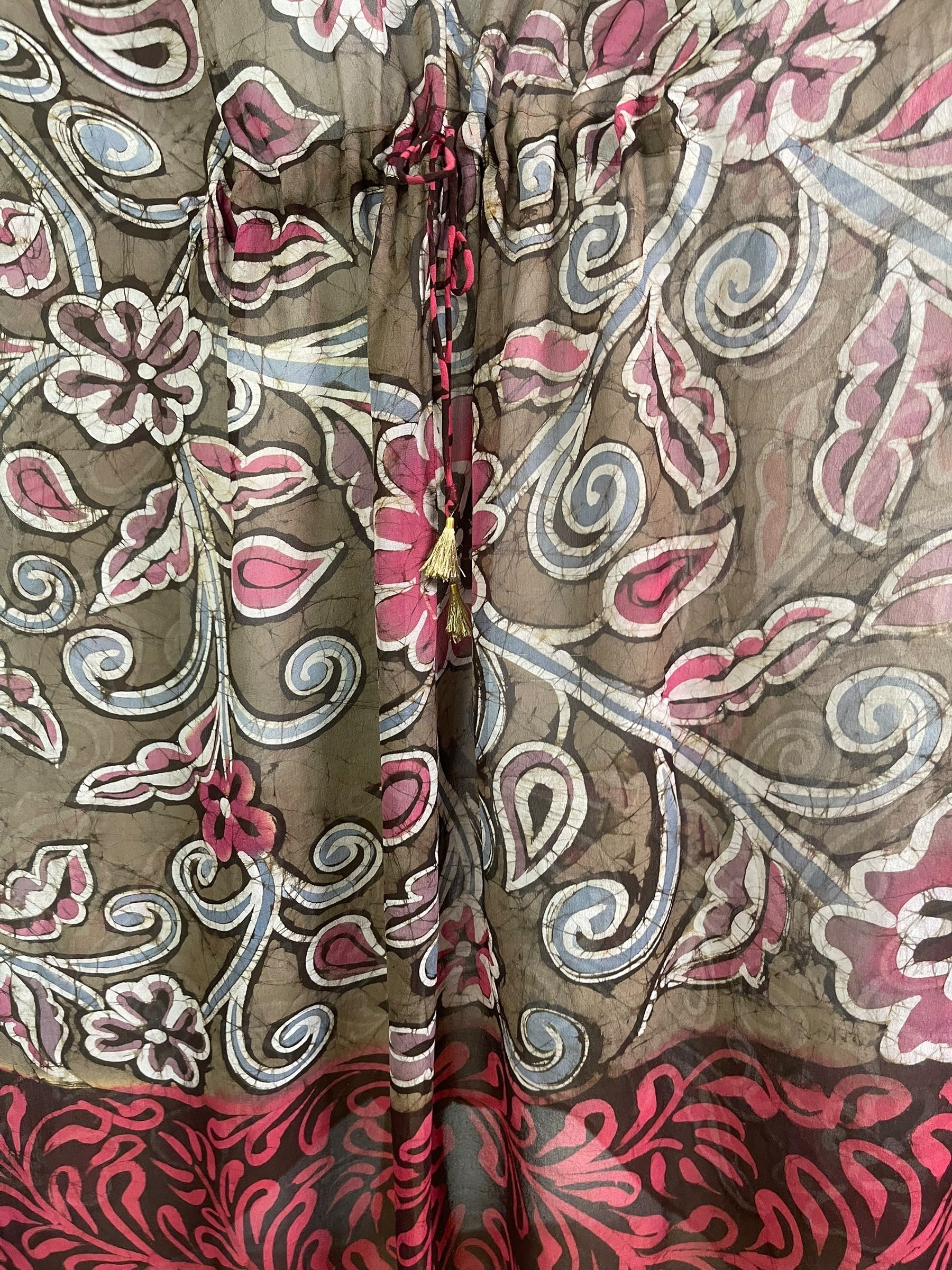 PRG8869 Sheer Avatar Pure Silk Maxi Kaftan