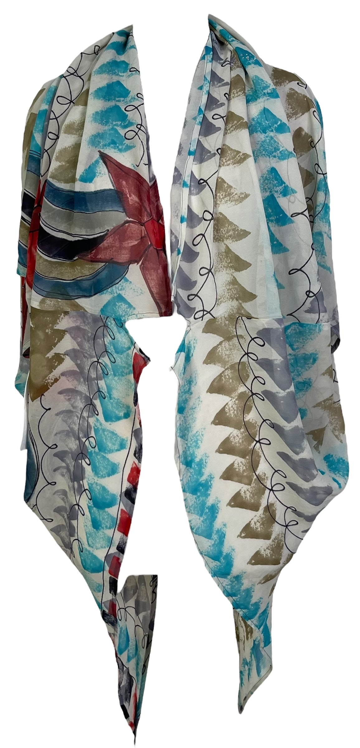 PRG7097 Sheer Wabi Sabi Pure Silk Cardigan