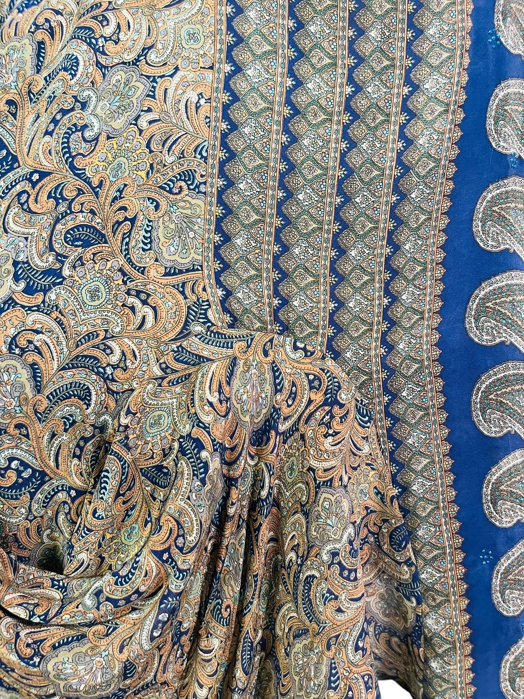 PRC6833 Avatar Pure Silk Self Pocket Tunic Dress