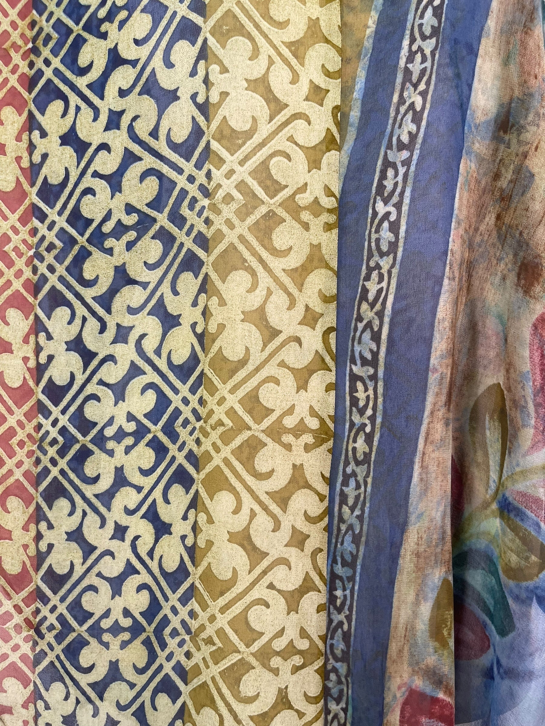 PRG7586 Sheer Avatar Pure Silk Waterfall Top