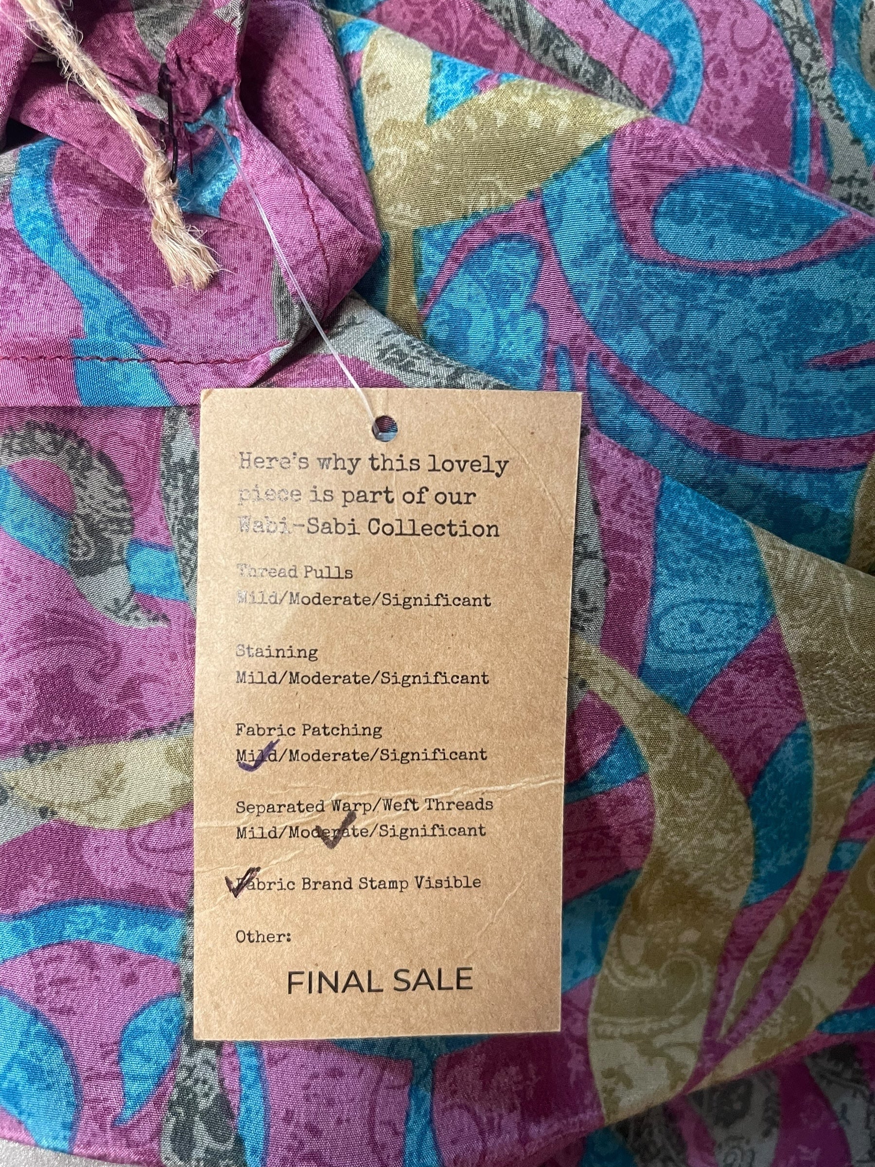 PRC7510 Wabi Sabi Pure Silk Hi Lo Top